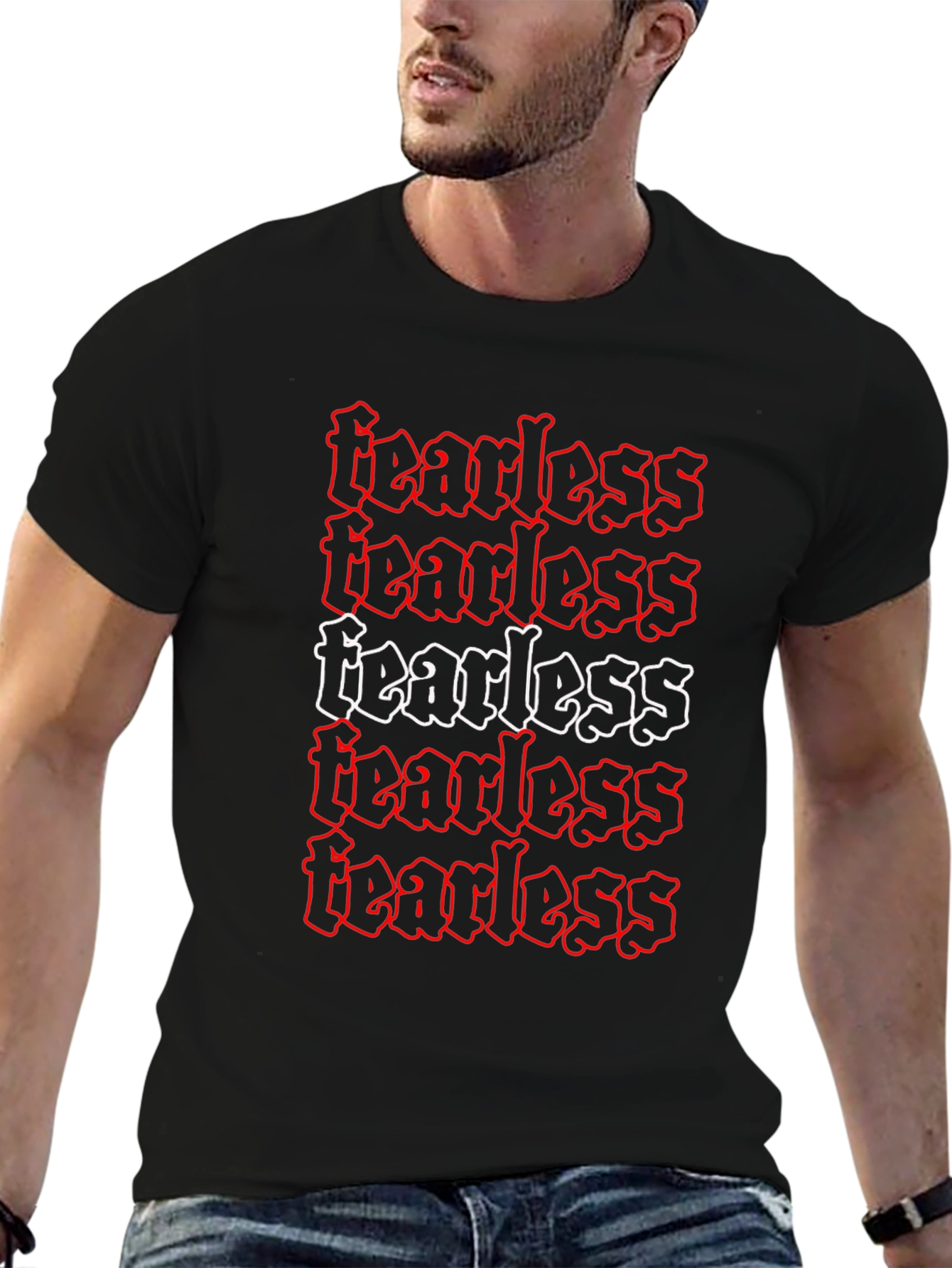 Fearless Graphic Tee - Edgy Style