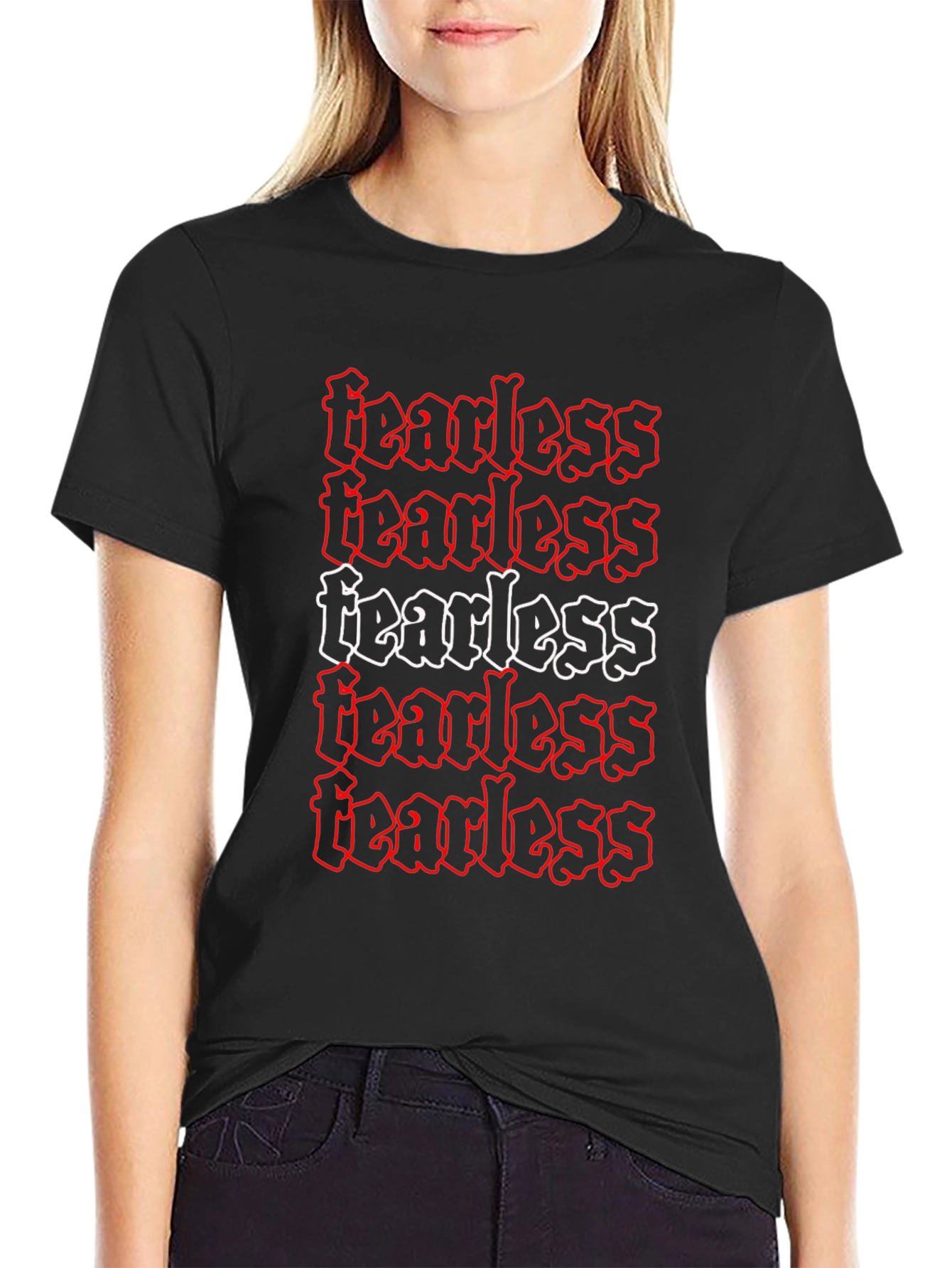 Fearless Graphic Tee - Edgy Style