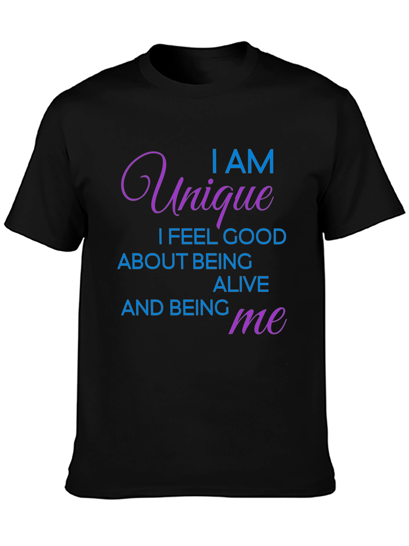 Unique Statement Black Graphic Tee