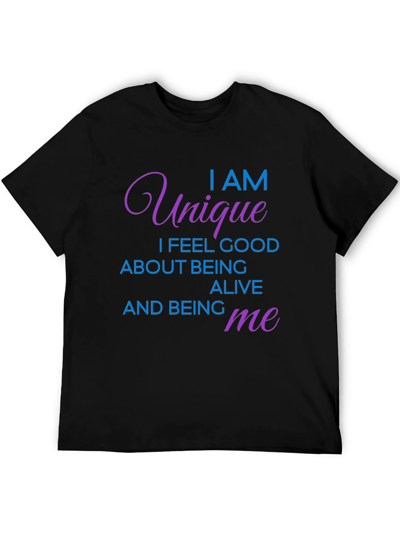 Unique Statement Black Graphic Tee