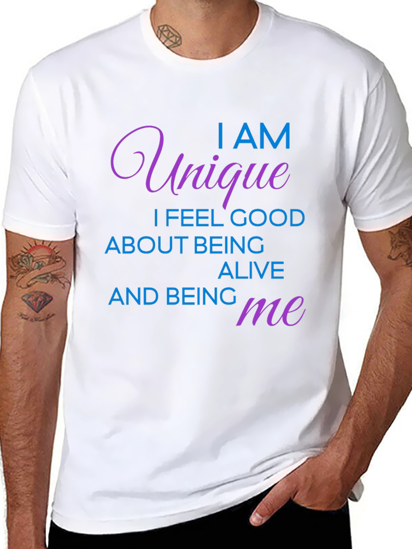 Unique Statement Black Graphic Tee