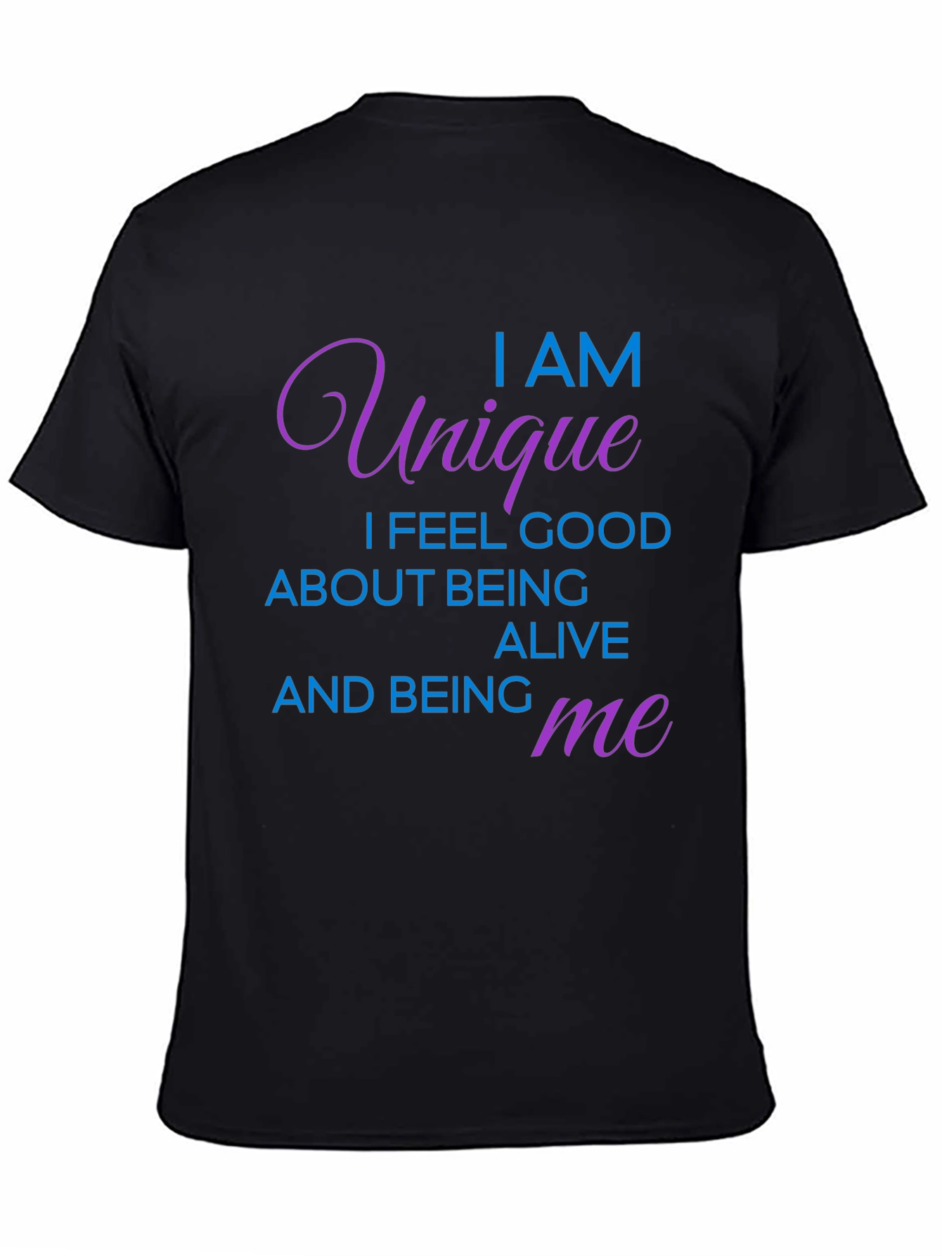 Unique Statement Black Graphic Tee