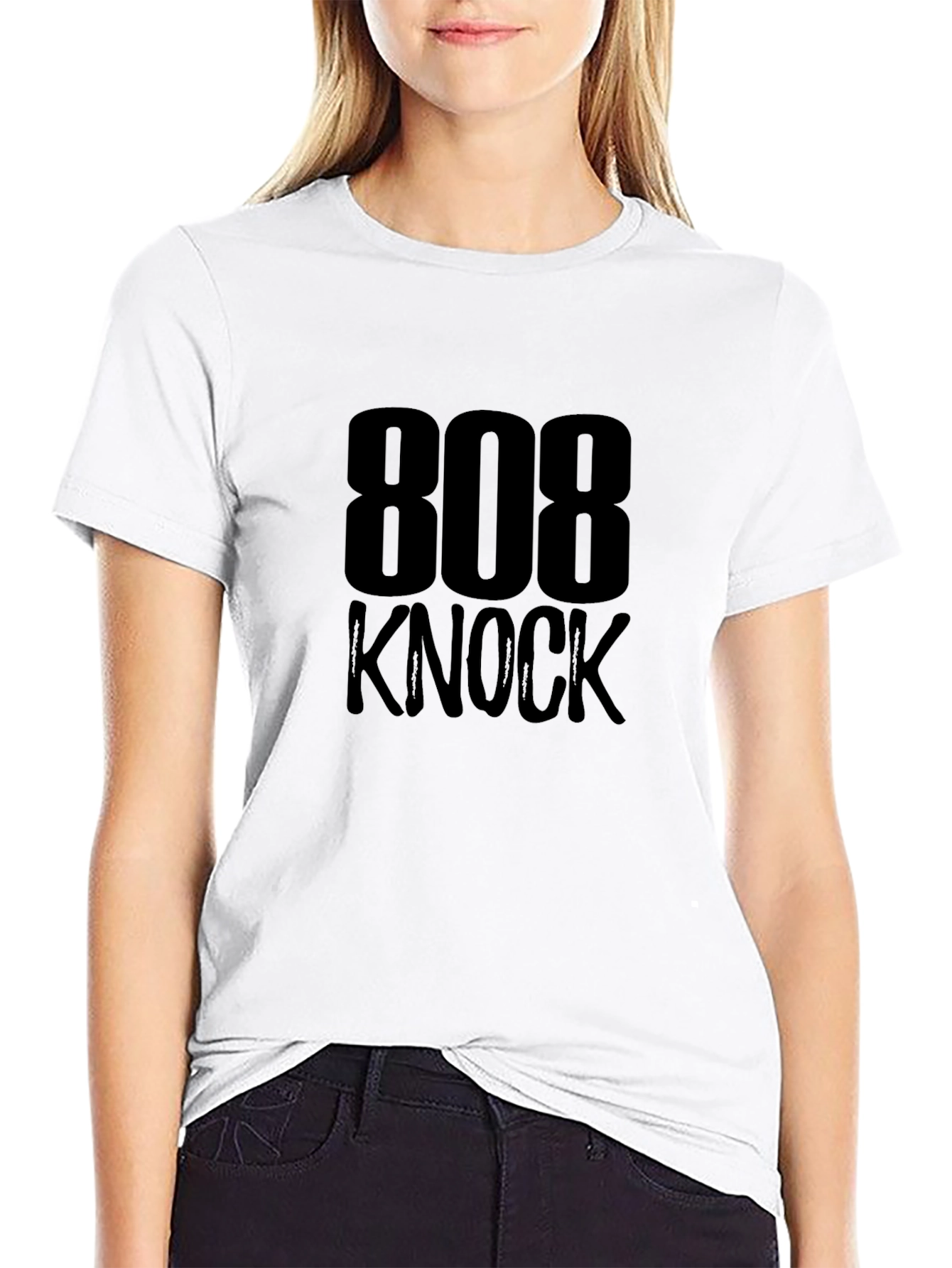 808 Knock Graphic Tee - Bold Black T-Shirt
