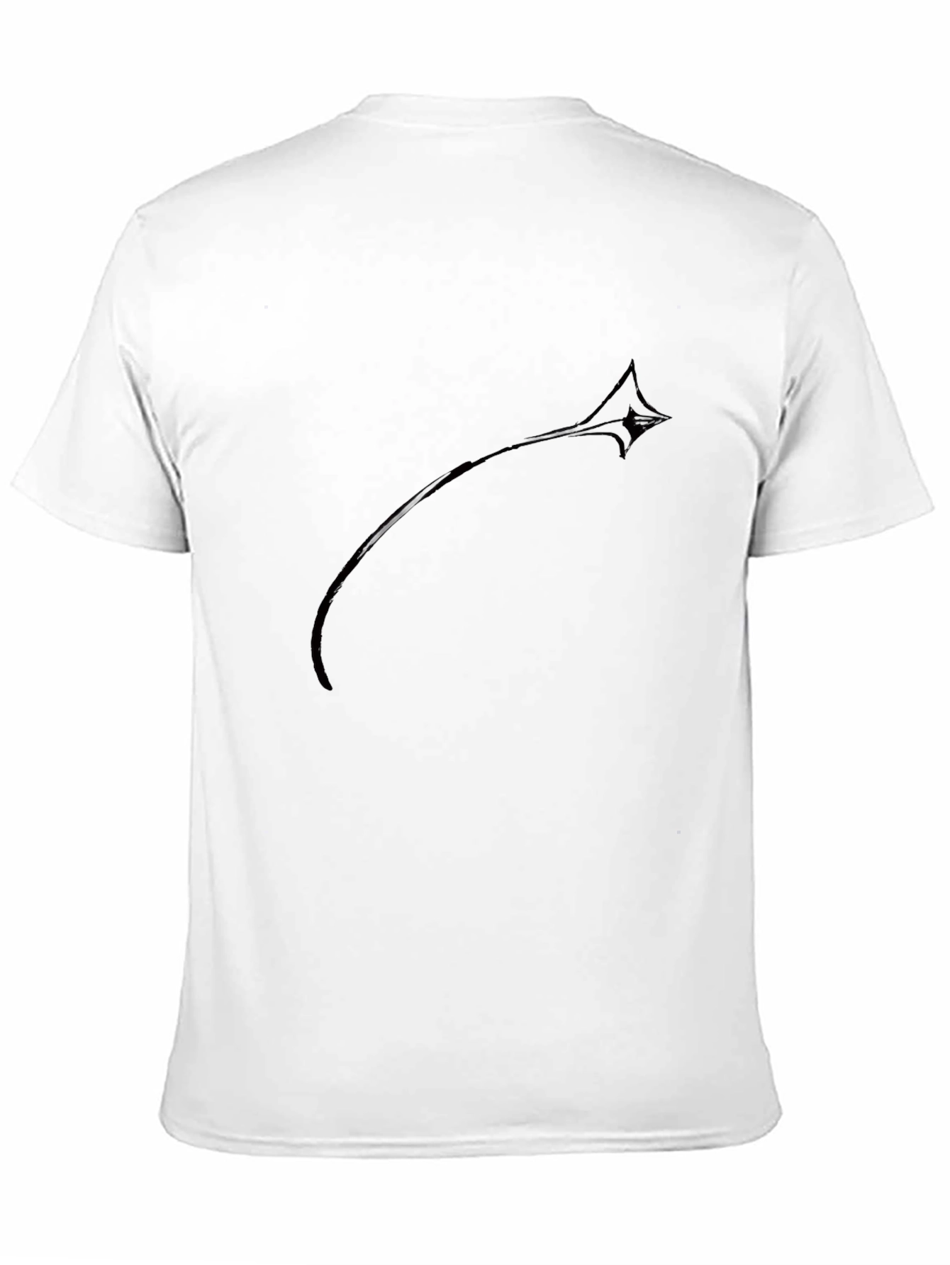 Mens Black Graphic Tee - Modern Casual Style