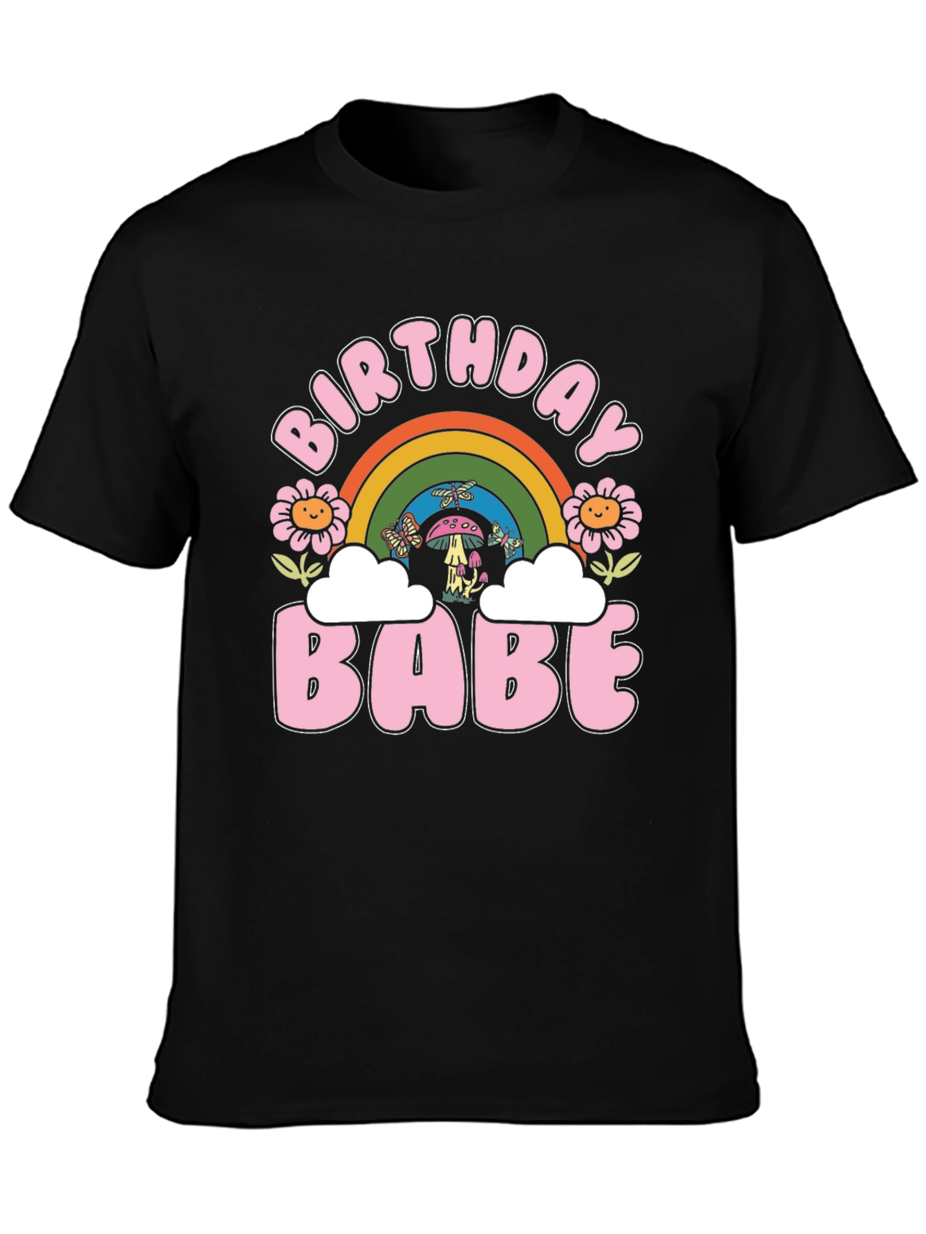 Birthday Babe Retro Graphic Tee