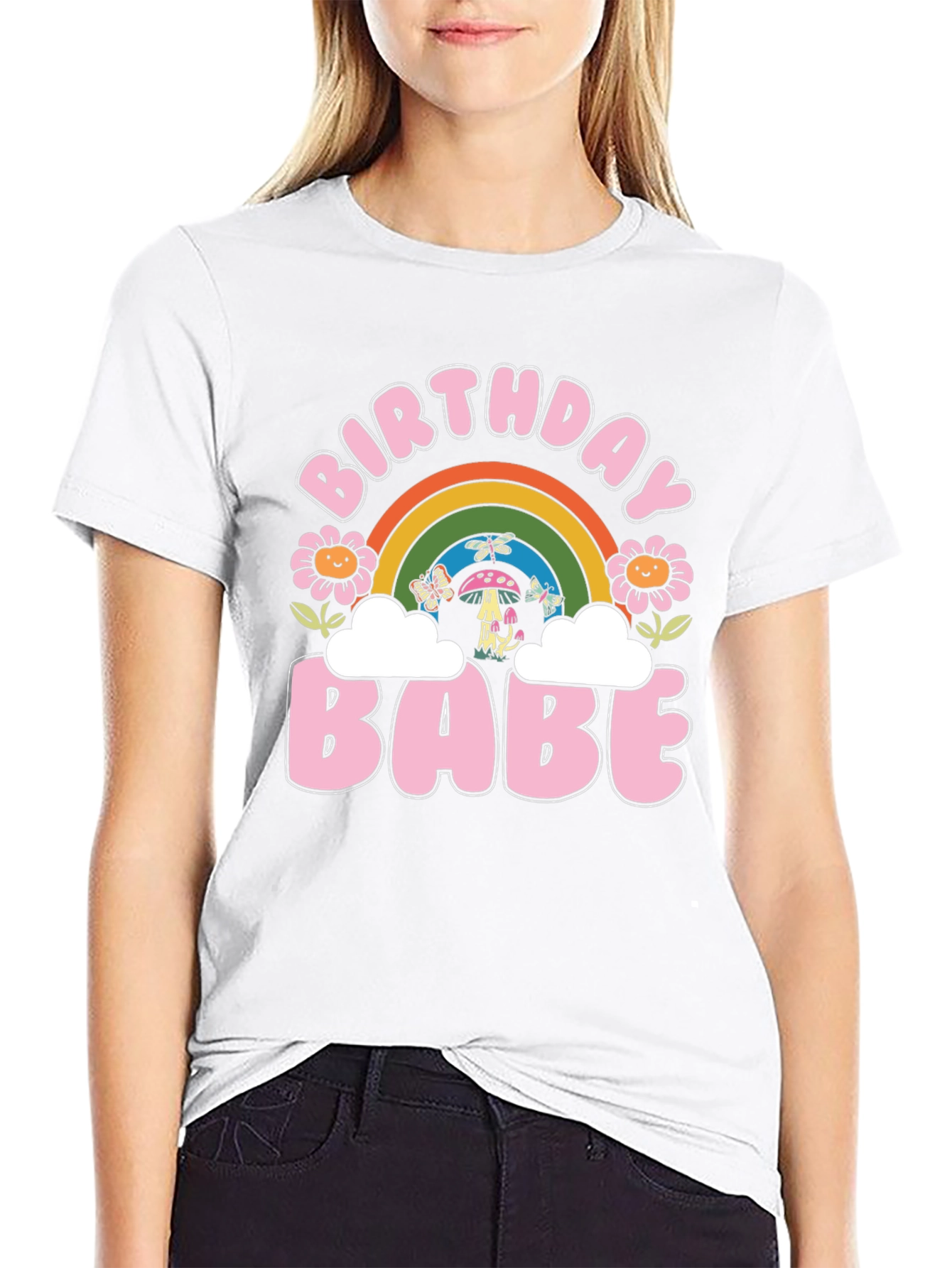 Birthday Babe Retro Graphic Tee