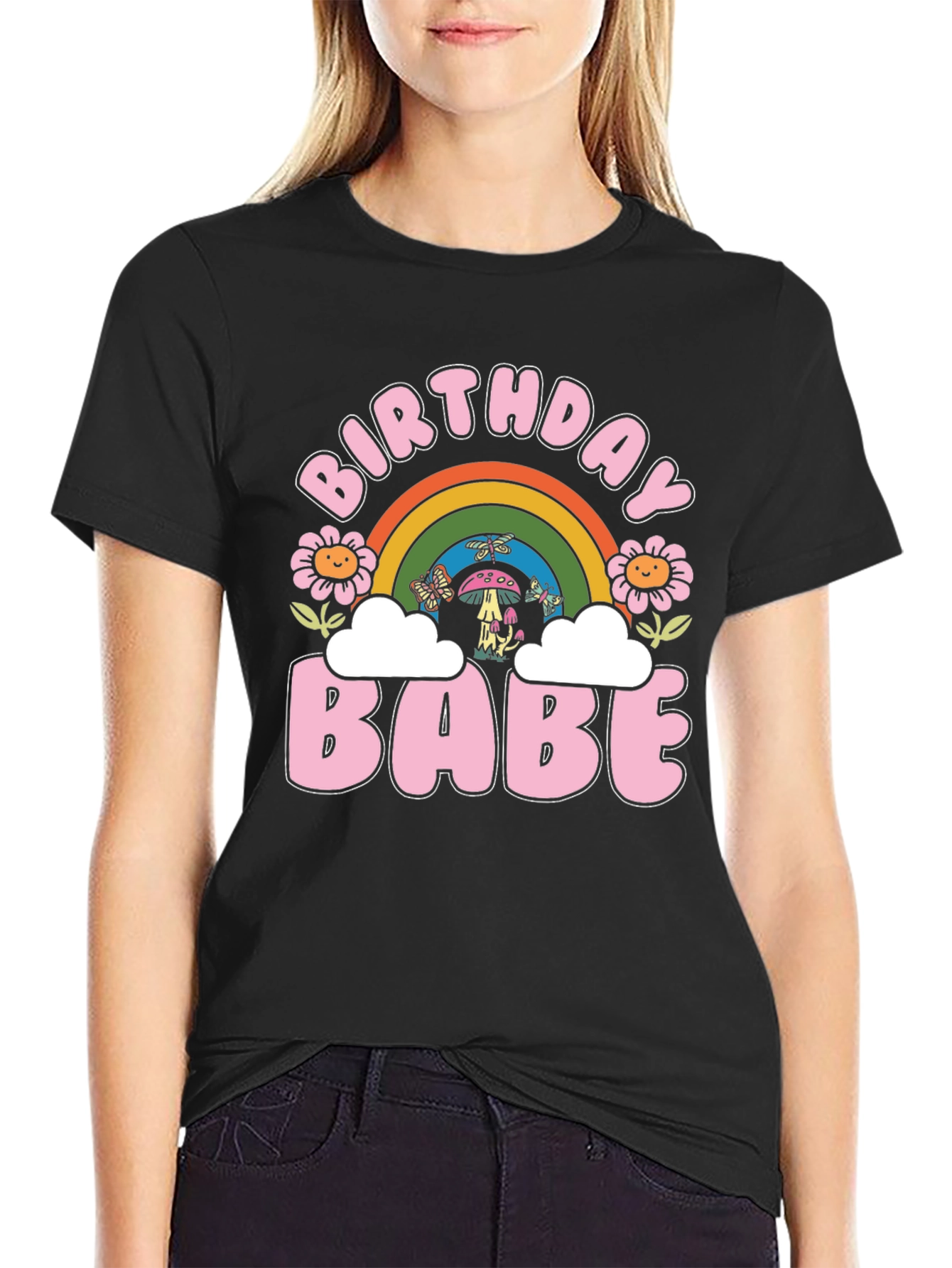 Birthday Babe Retro Graphic Tee