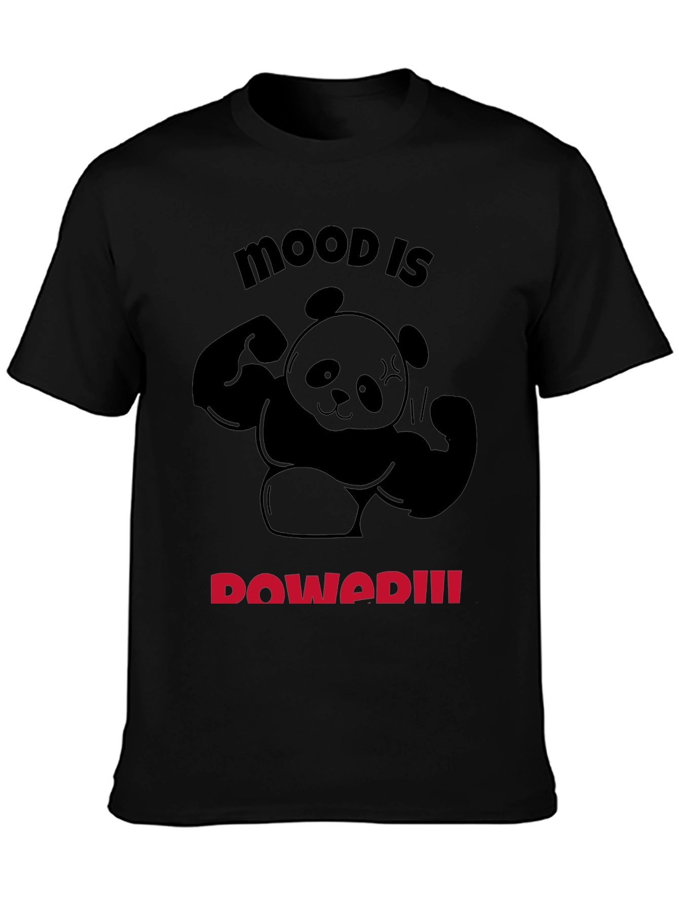 Mood is Powered Panda T-Shirt
