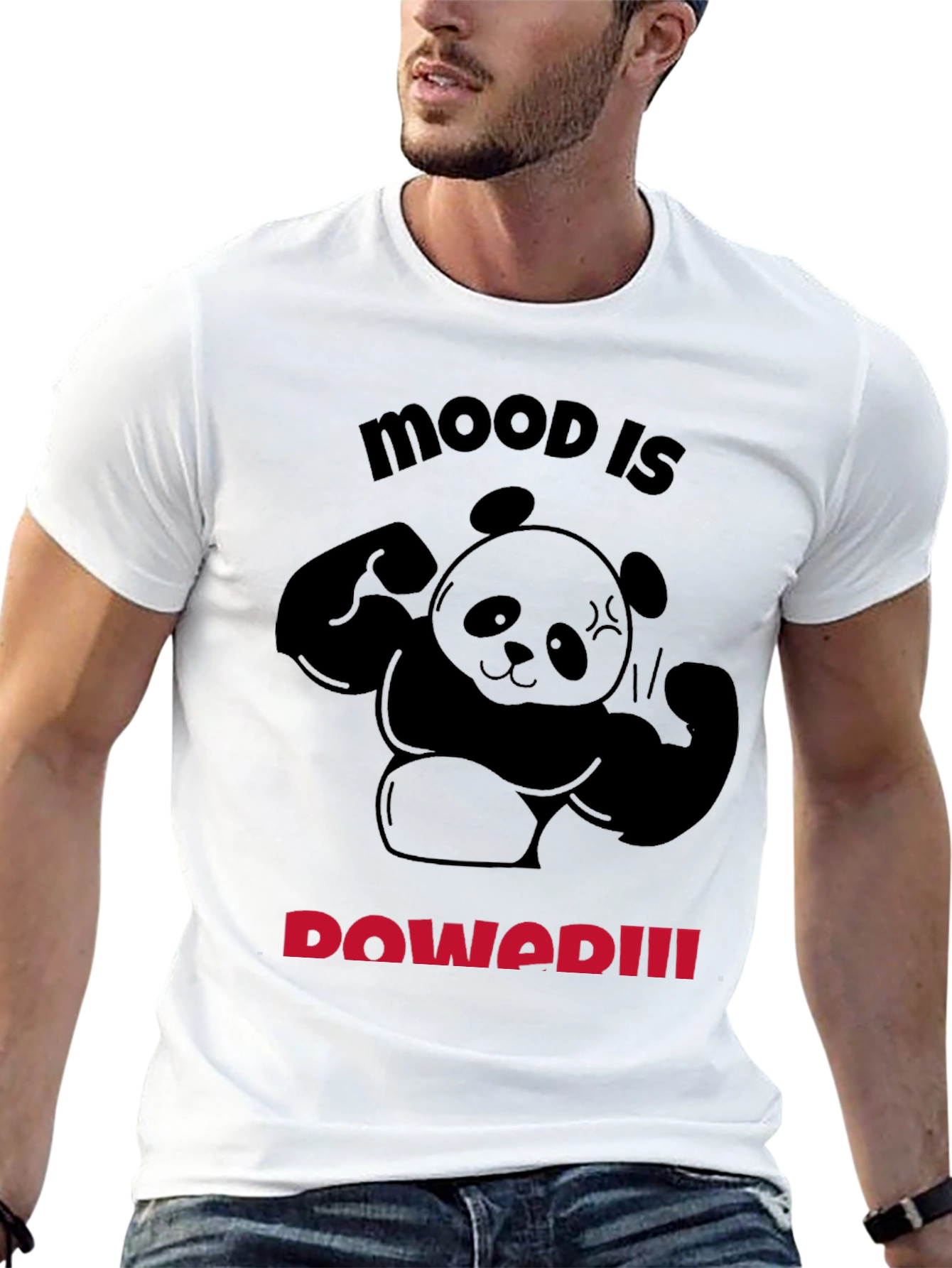 Mood is Powered Panda T-Shirt