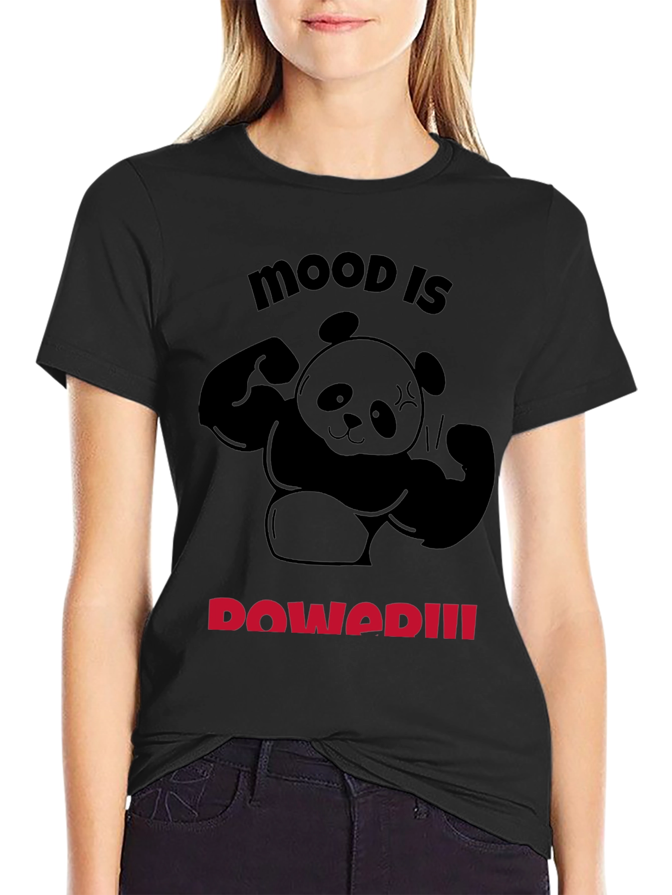 Mood is Powered Panda T-Shirt