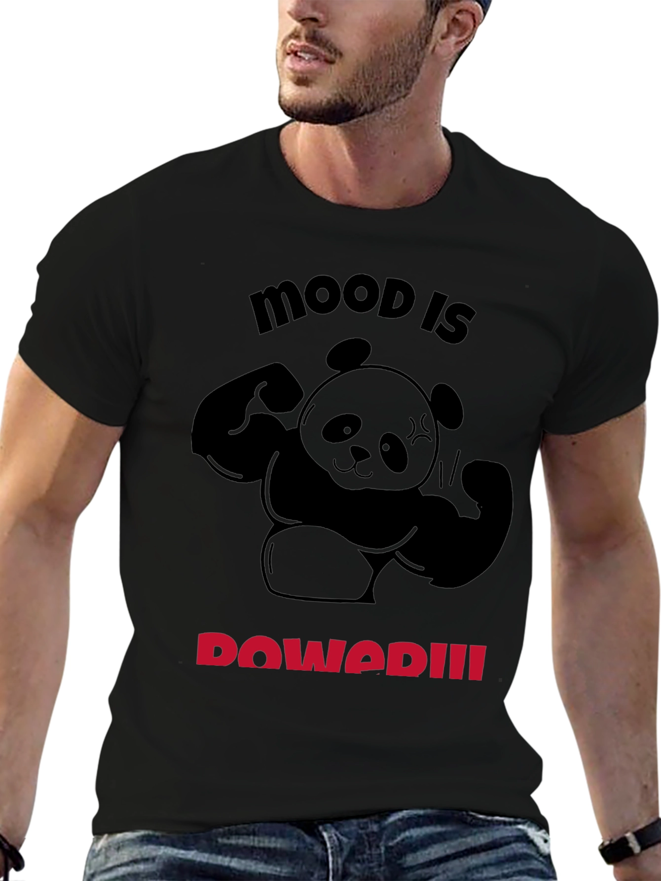 Mood is Powered Panda T-Shirt