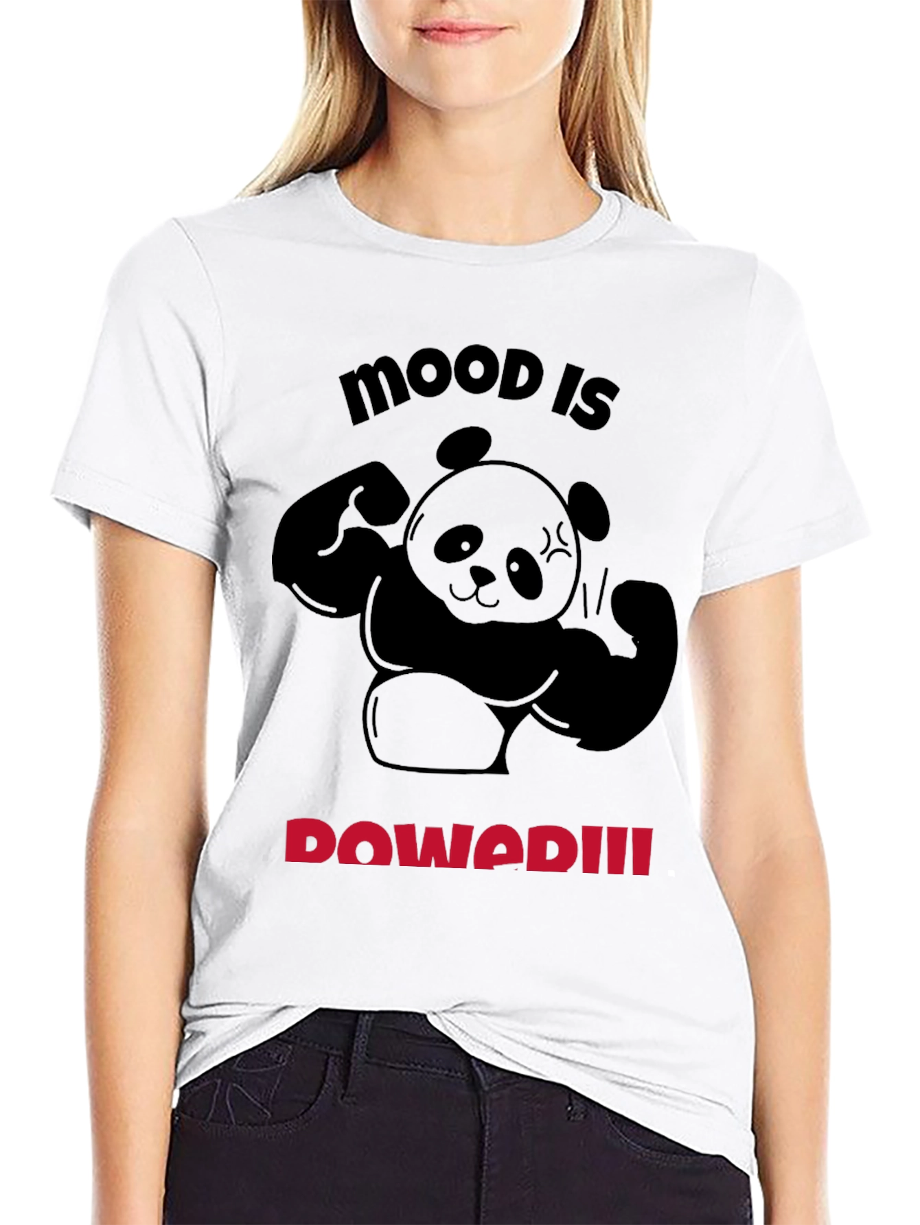 Mood is Powered Panda T-Shirt