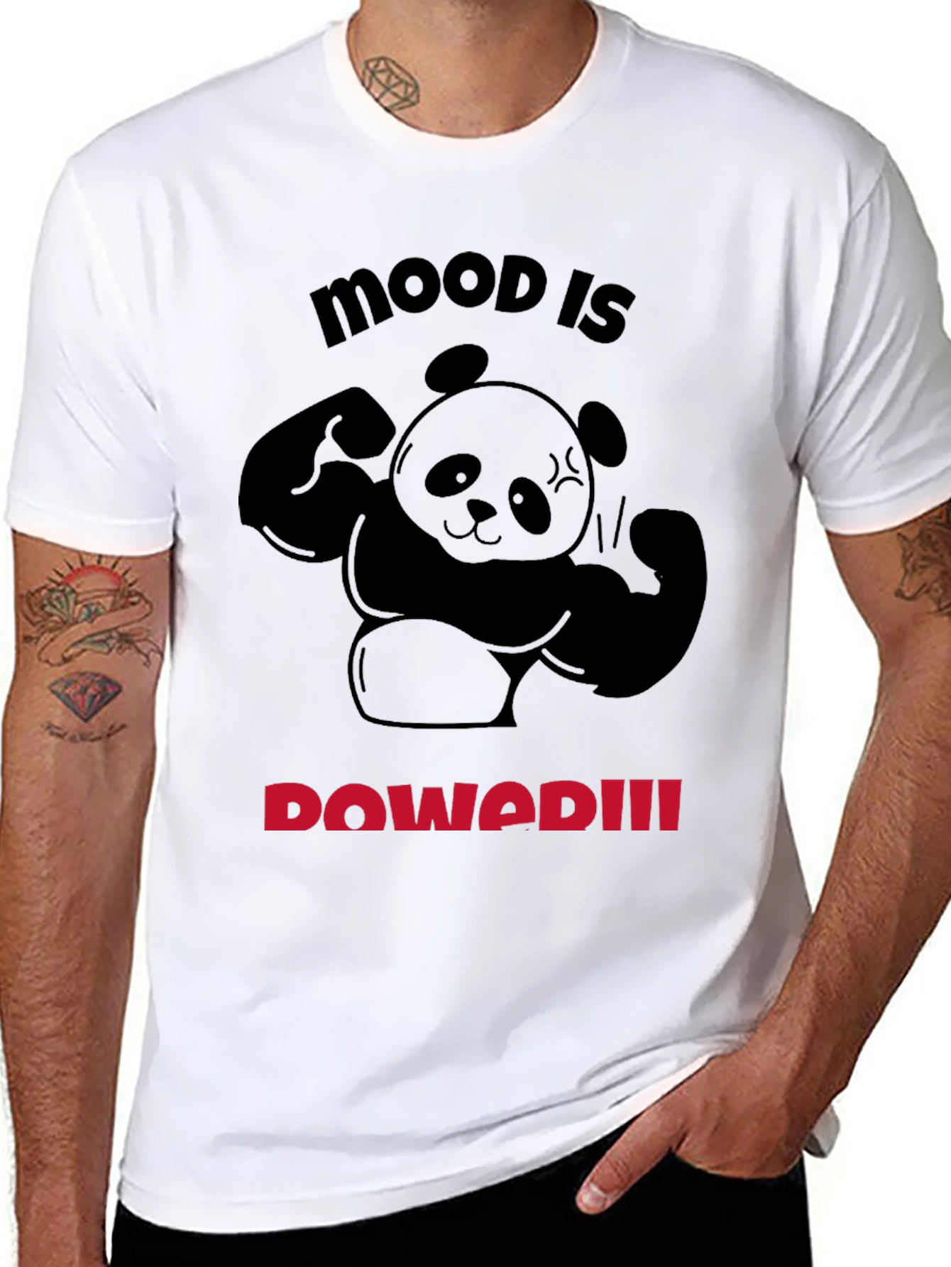Mood is Powered Panda T-Shirt