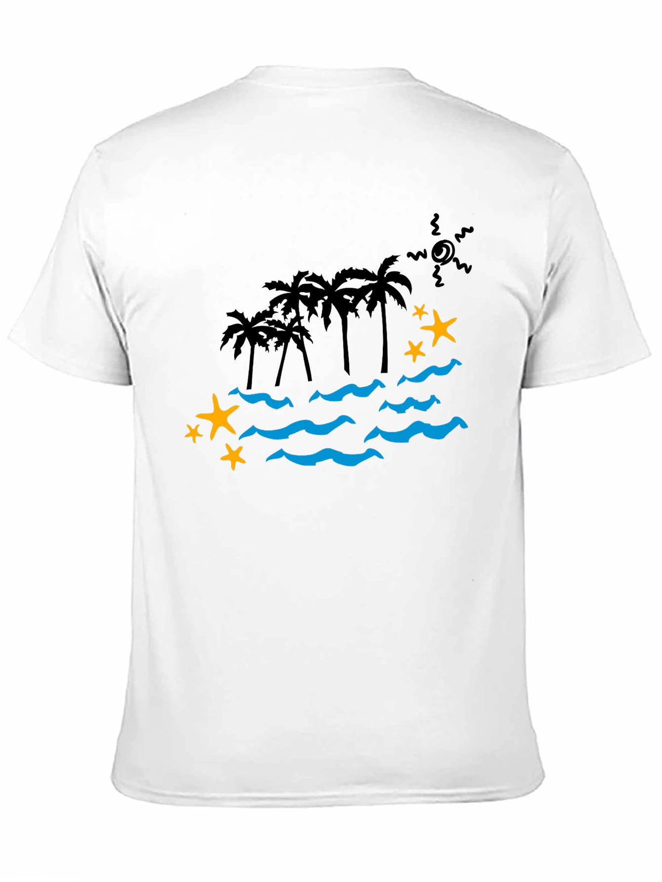Tropical Paradise Graphic Tee - Black
