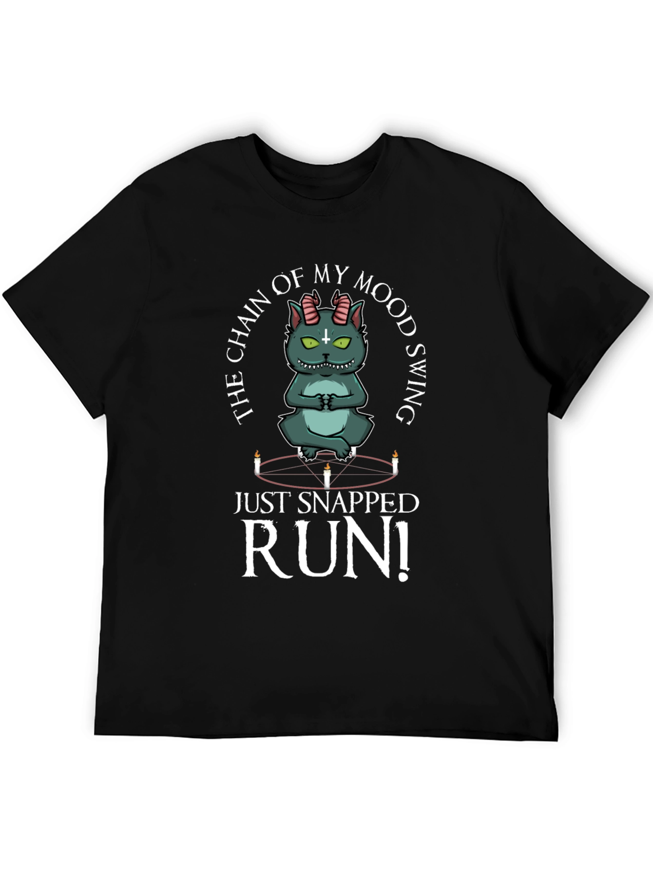 Mood Swing Cat T-Shirt - Run!
