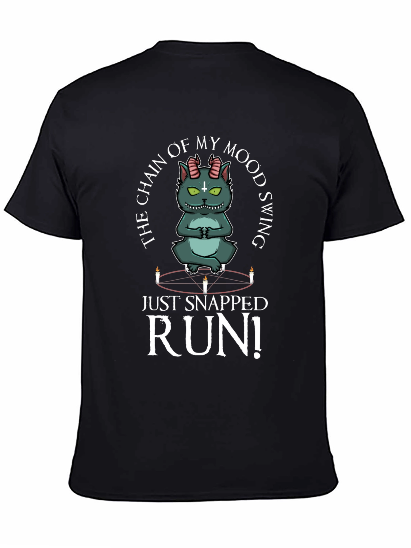 Mood Swing Cat T-Shirt - Run!