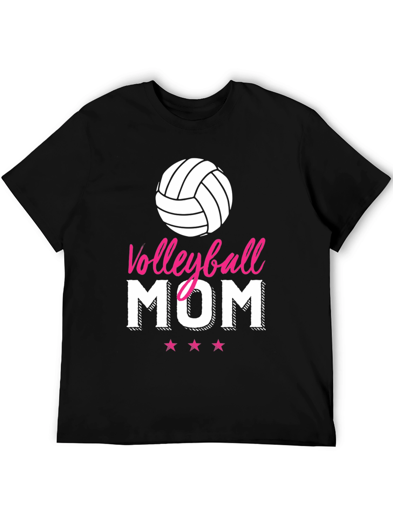 Volleyball Mom Graphic T-Shirt - Black