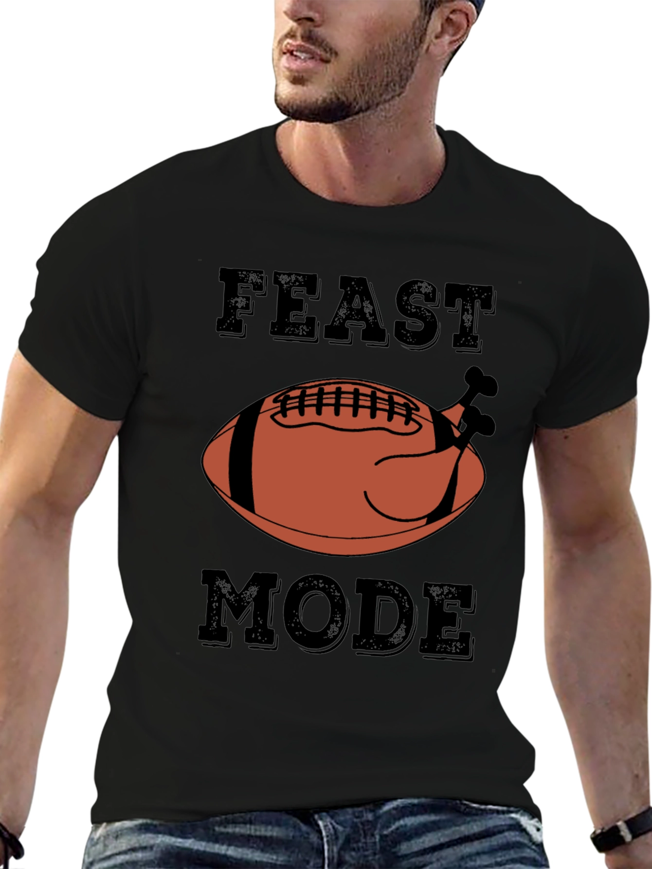 Feast Mode Football Turkey Graphic Tee