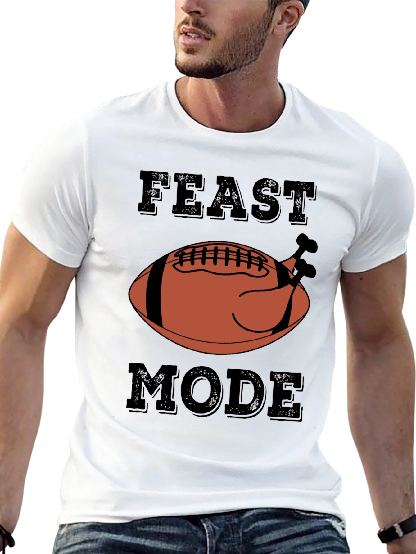 Feast Mode Football Turkey Graphic Tee