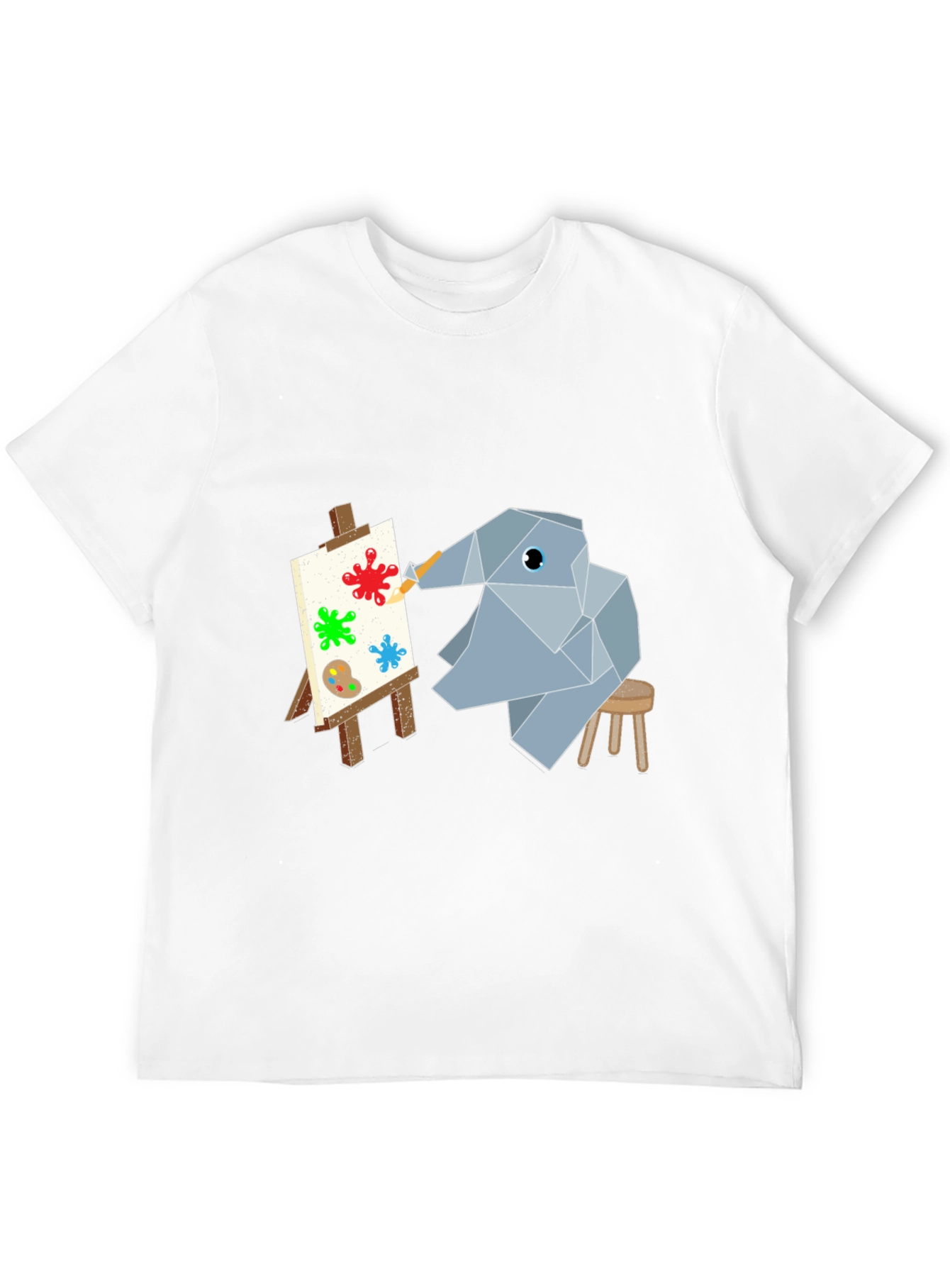 Abstract Elephant Artist Graphic Tee