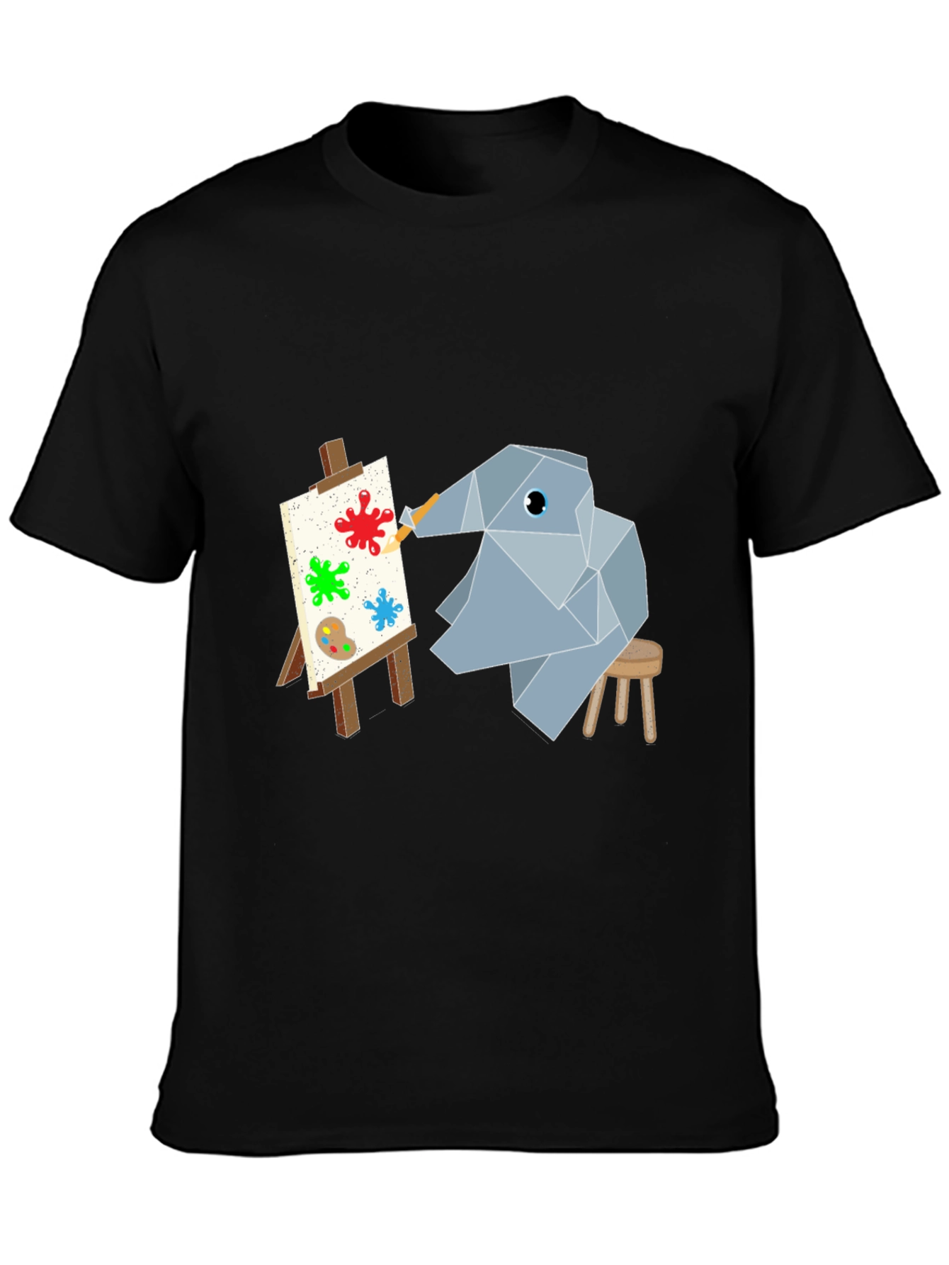Abstract Elephant Artist Graphic Tee