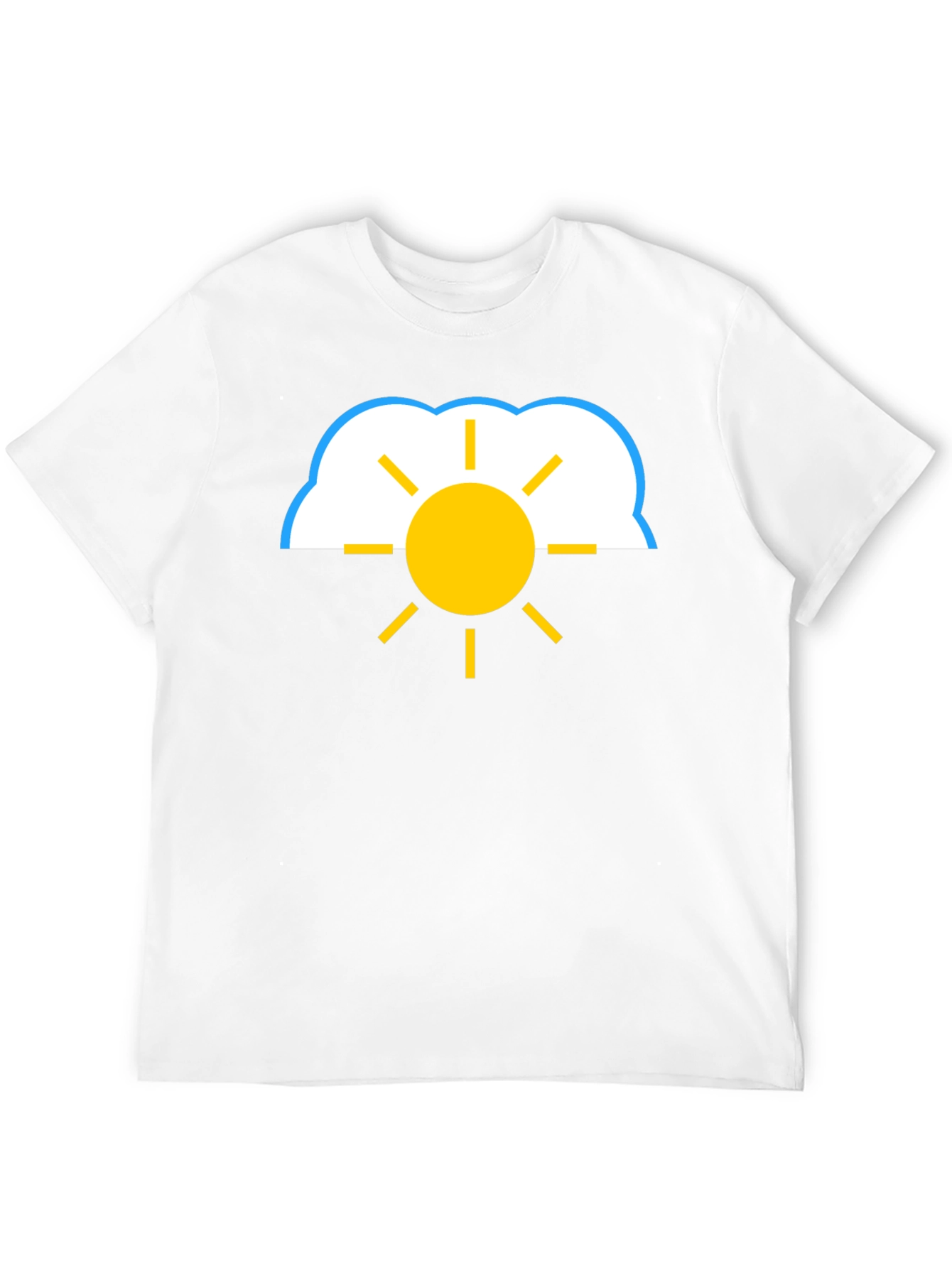 Cloud and Sun Graphic Tee - Black T-Shirt