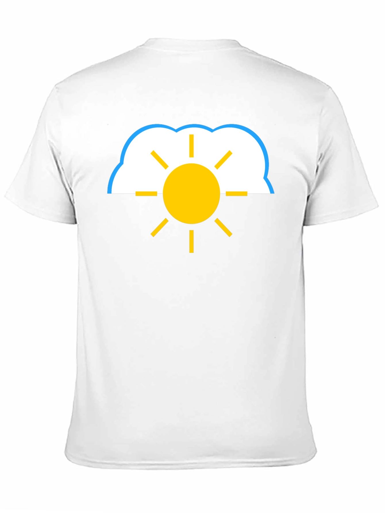 Cloud and Sun Graphic Tee - Black T-Shirt