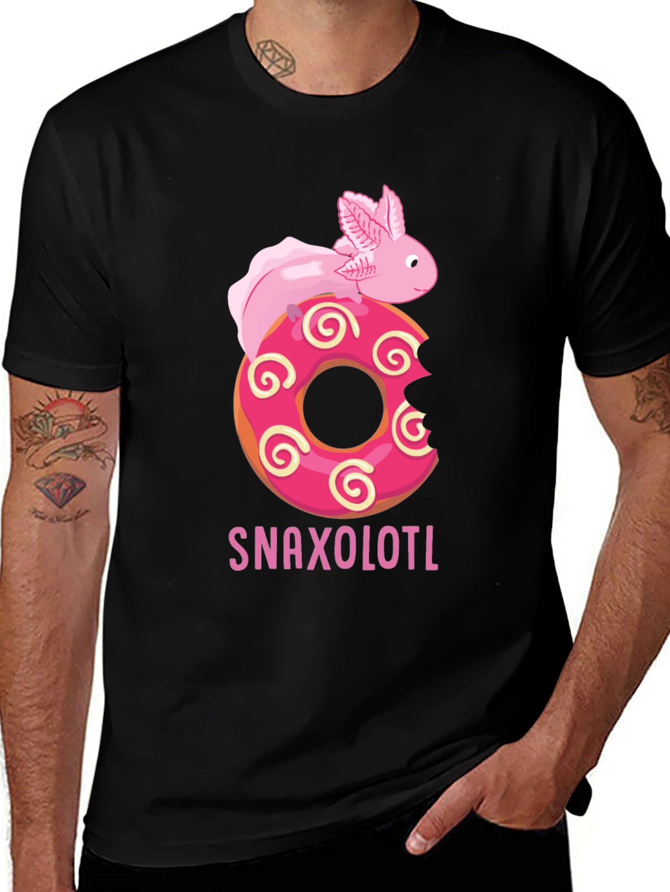 Snaxolotl Donut T-Shirt - Funny Axolotl Tee