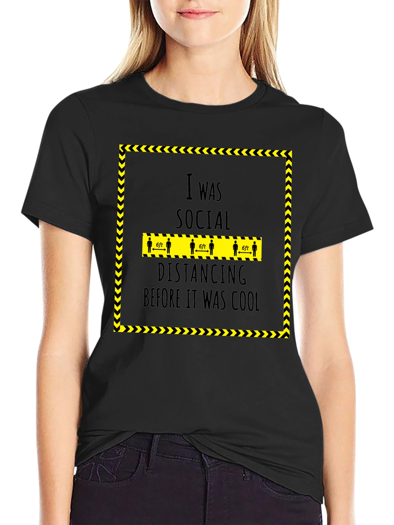 Social Distancing Before Cool Graphic Tee