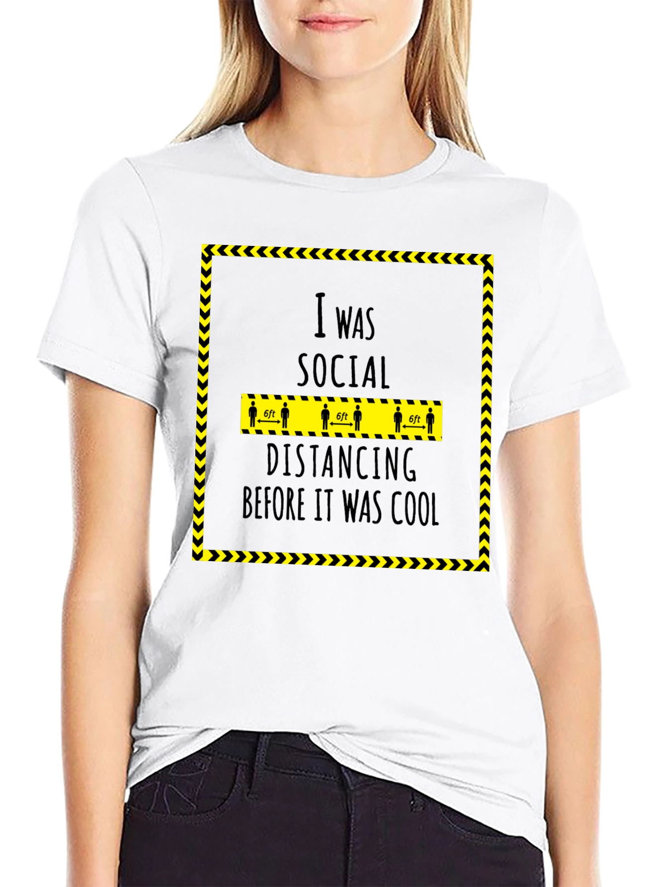 Social Distancing Before Cool Graphic Tee