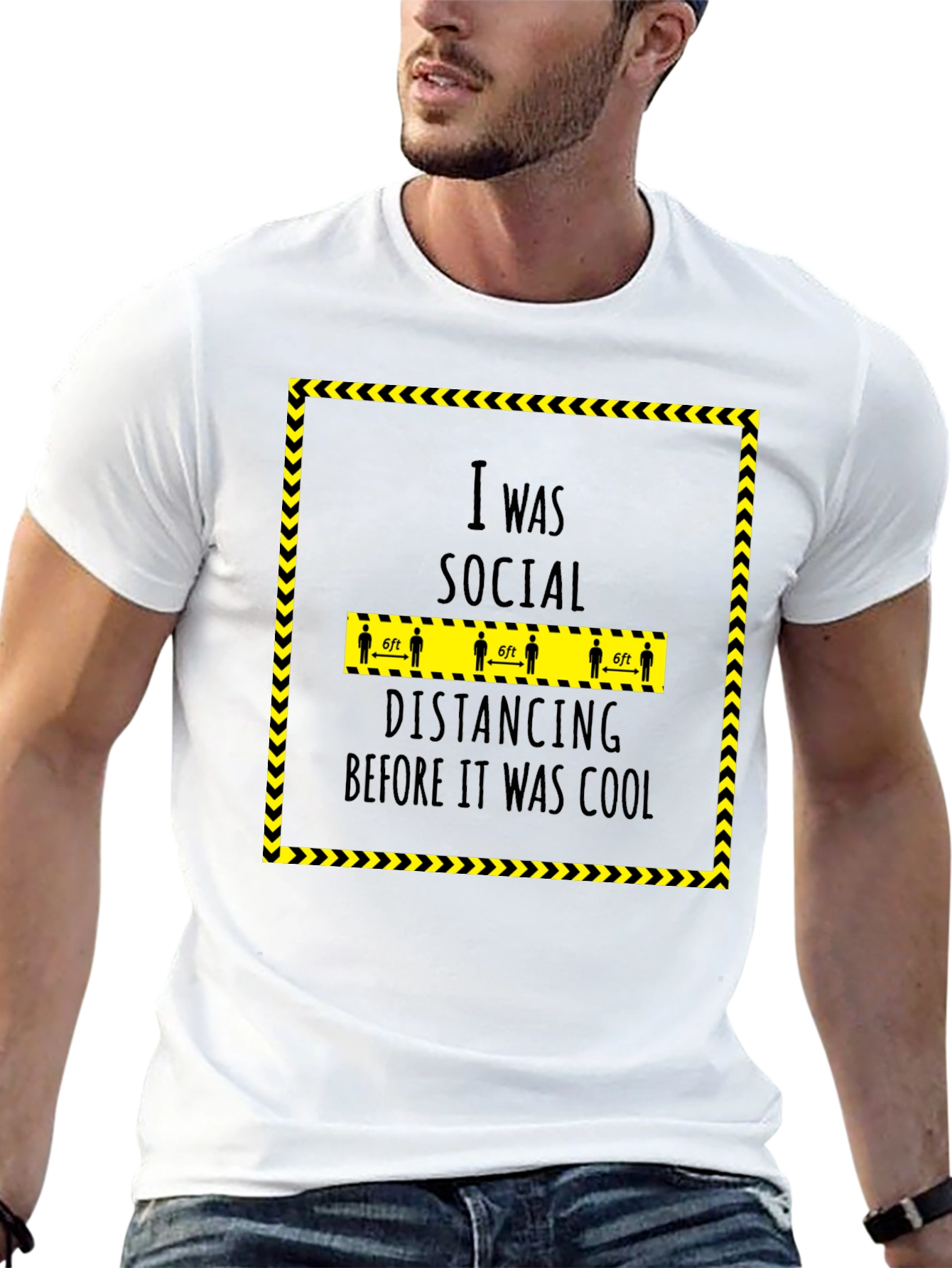 Social Distancing Before Cool Graphic Tee