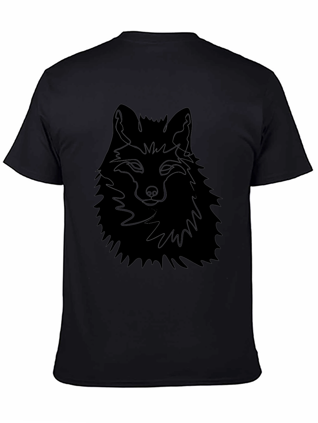 Mens Black Fox Graphic Tee - Stylish Comfort