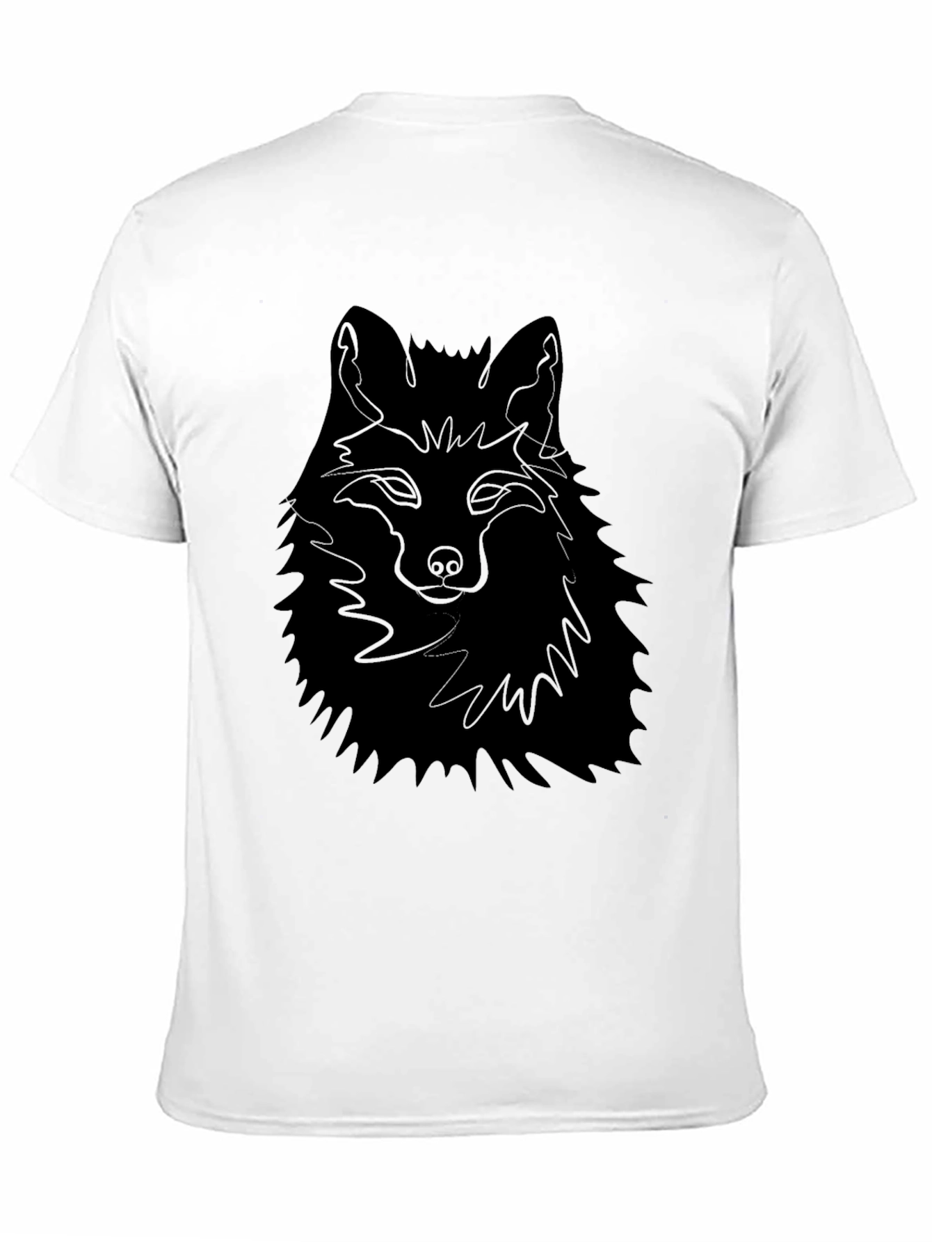 Mens Black Fox Graphic Tee - Stylish Comfort