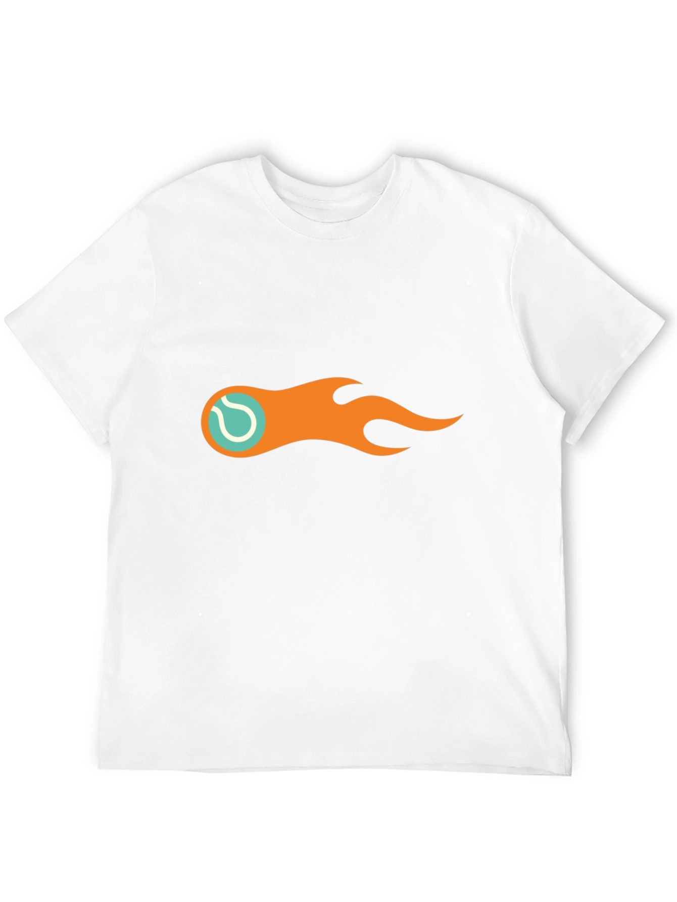 Flaming Tennis Ball Graphic Tee