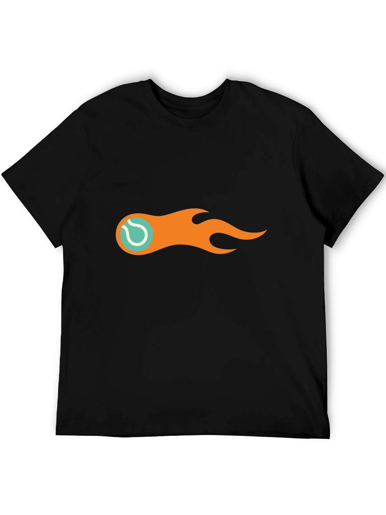 Flaming Tennis Ball Graphic Tee