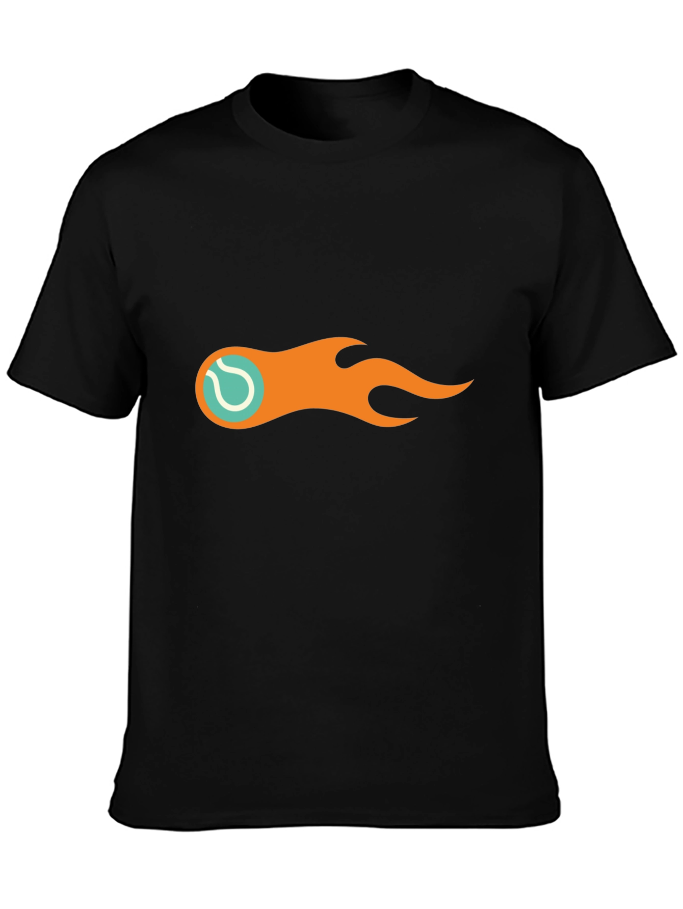 Flaming Tennis Ball Graphic Tee