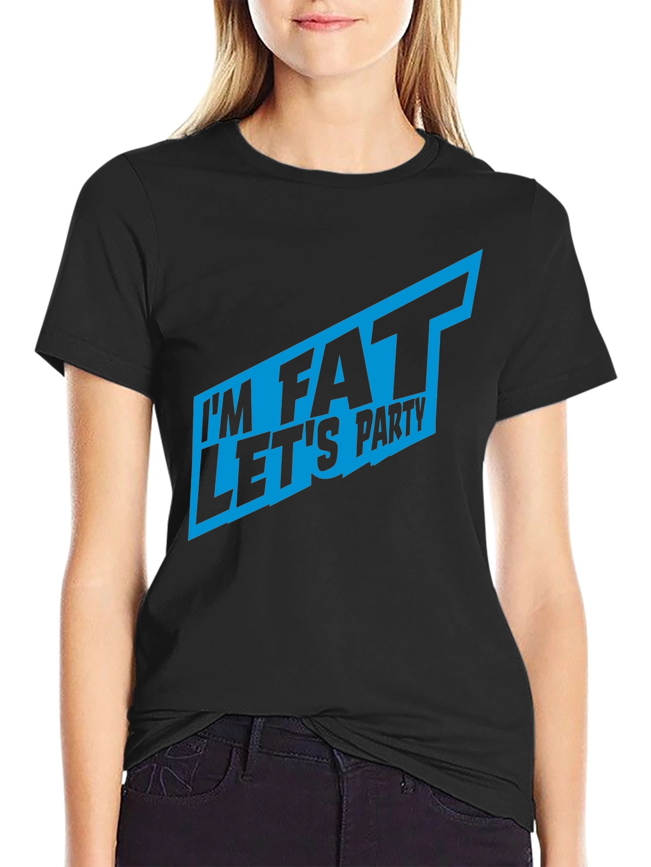 Im Fat Lets Party T-Shirt - Bold Graphic Tee
