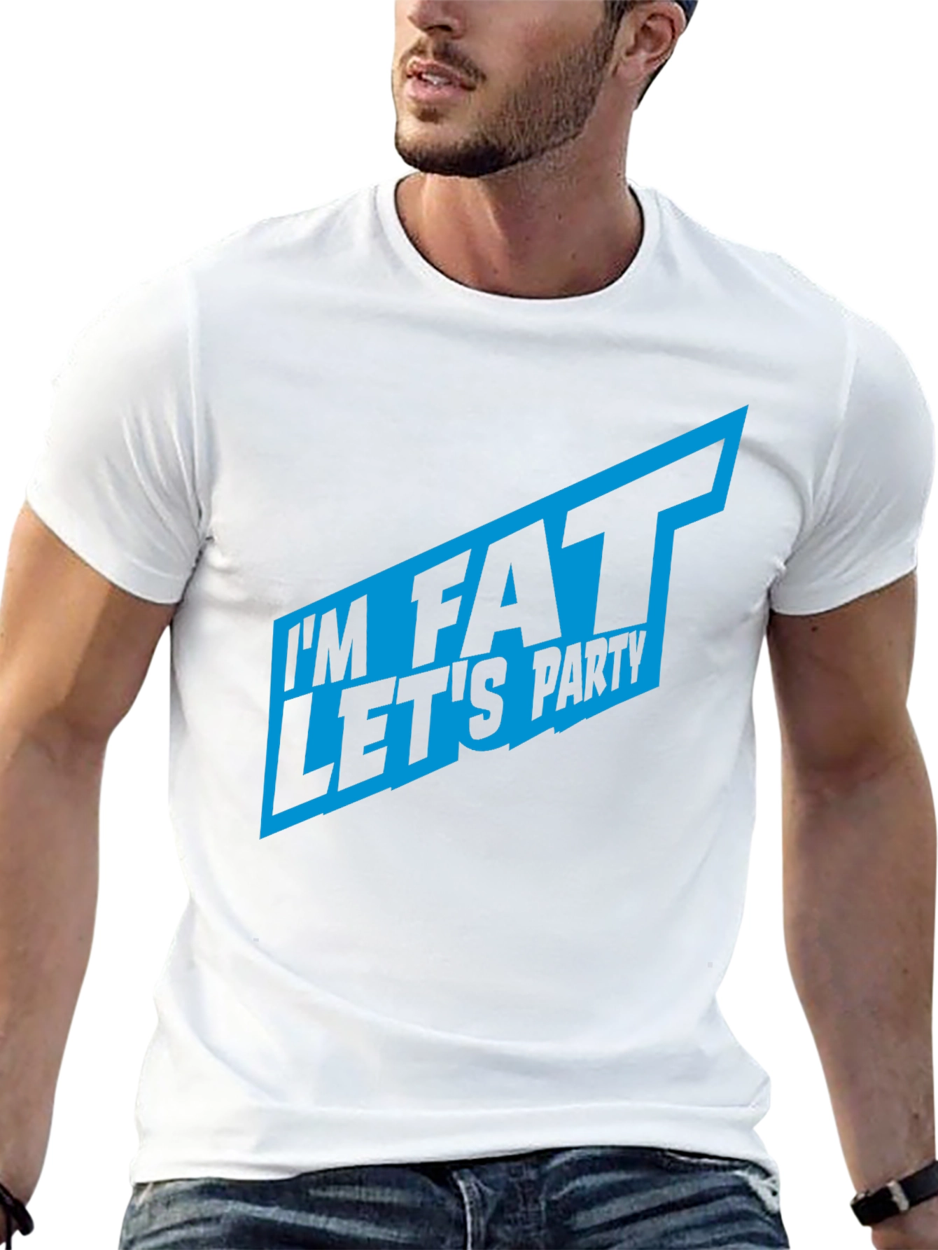 Im Fat Lets Party T-Shirt - Bold Graphic Tee