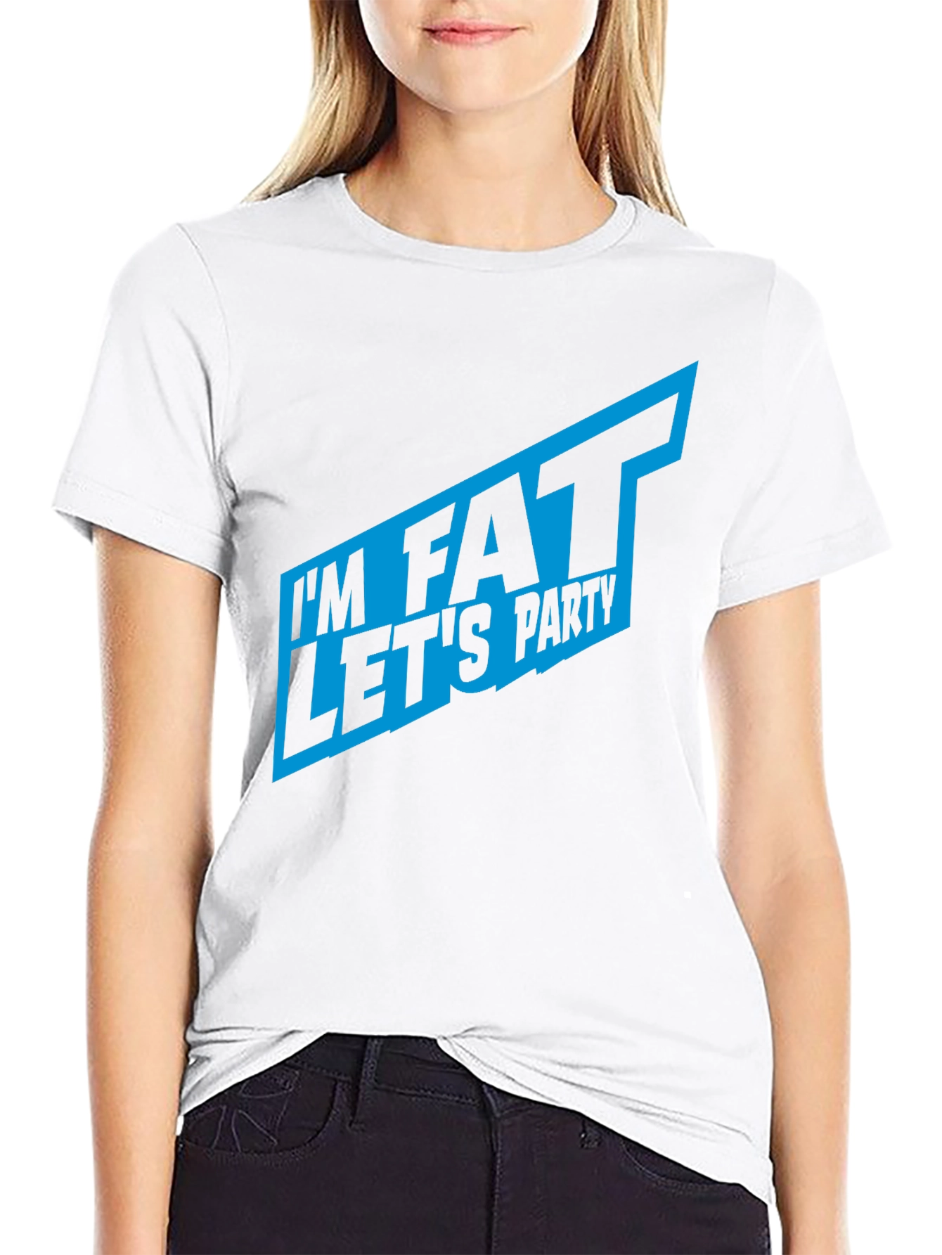 Im Fat Lets Party T-Shirt - Bold Graphic Tee