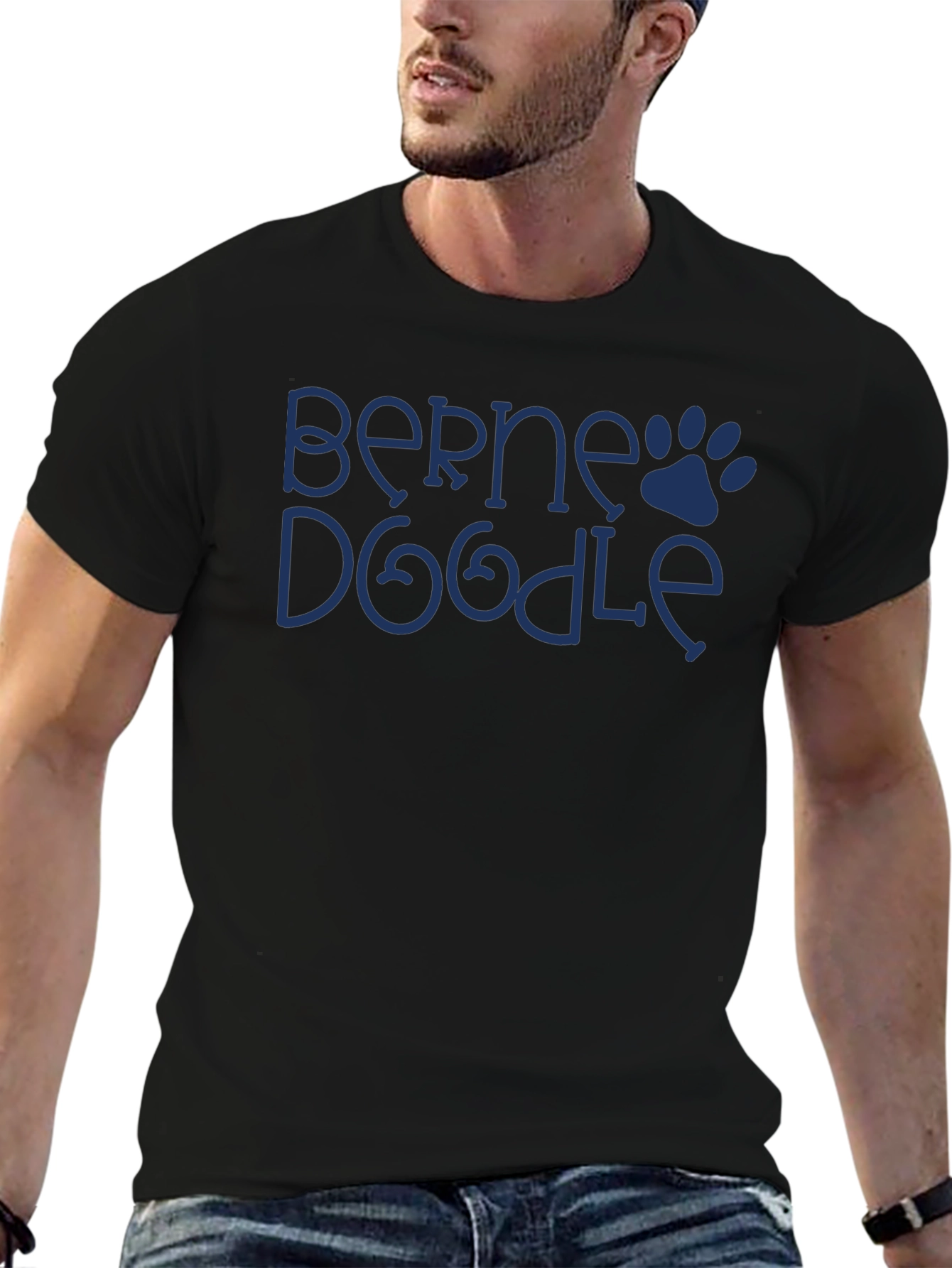 Berne Doodle Dog Paw T-Shirt