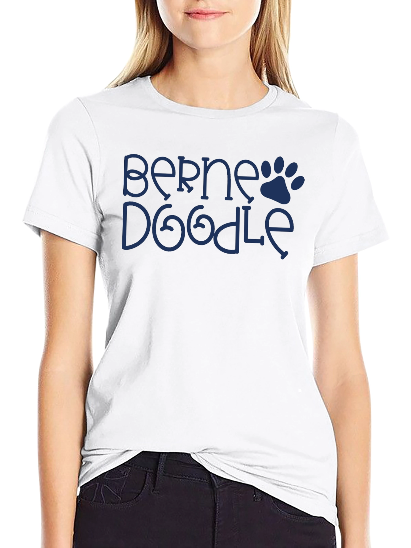Berne Doodle Dog Paw T-Shirt