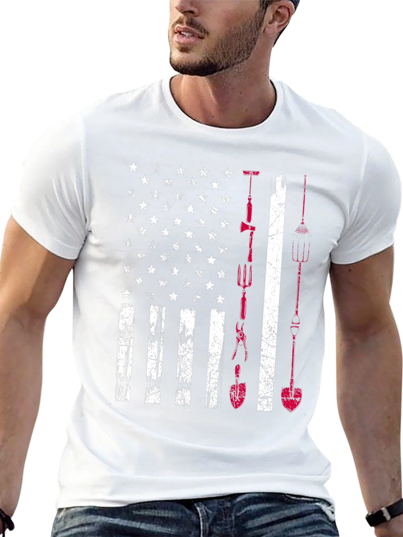 Gardener American Flag T-Shirt