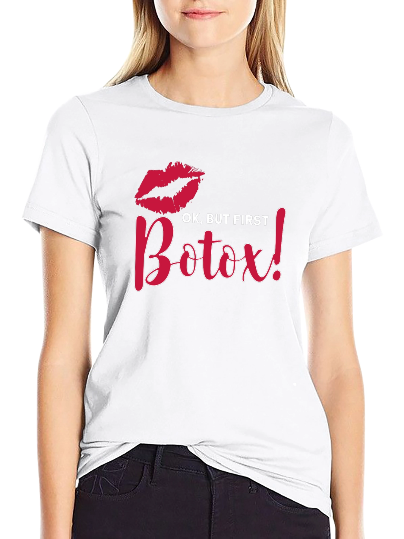 Ok But First Botox Black T-Shirt