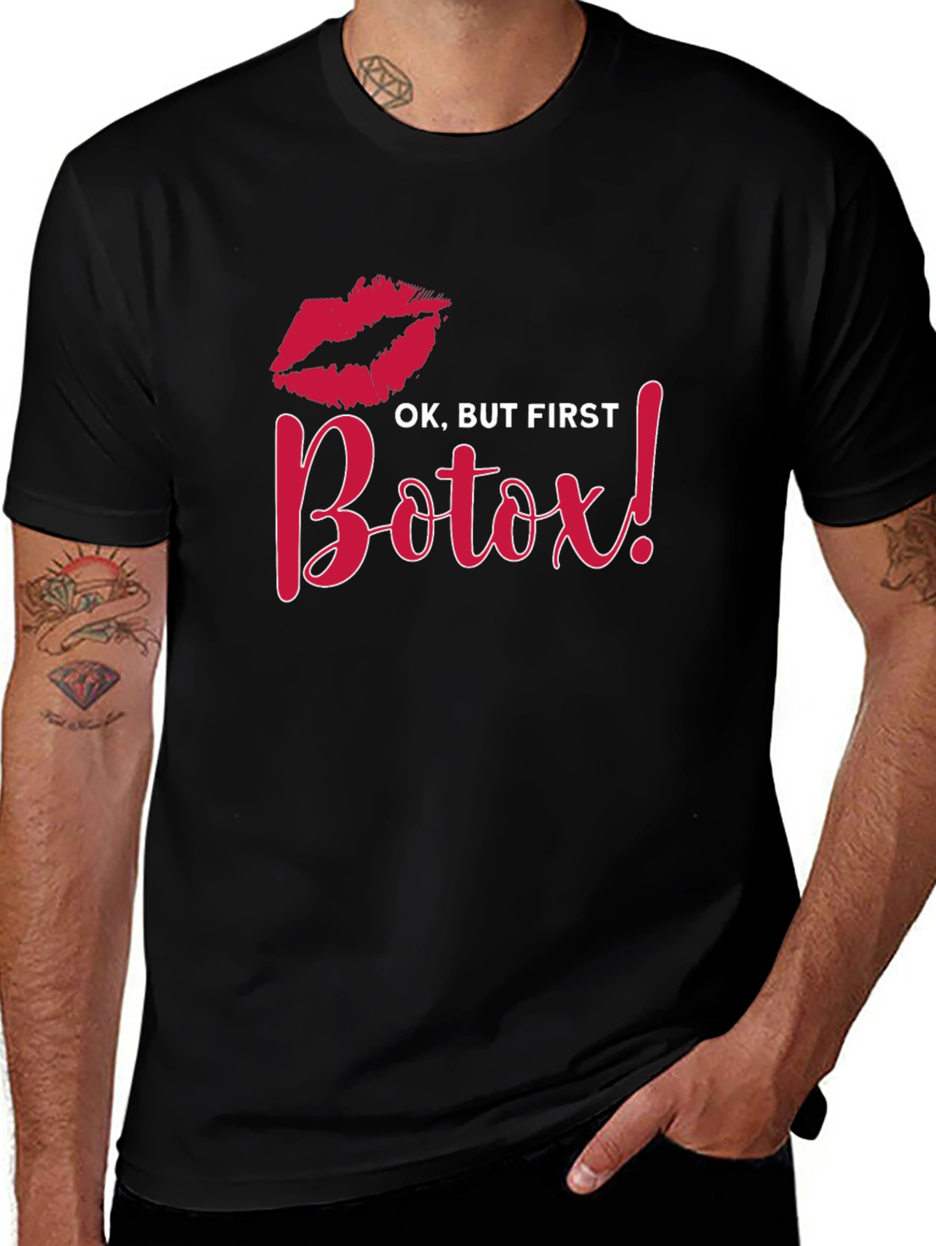 Ok But First Botox Black T-Shirt