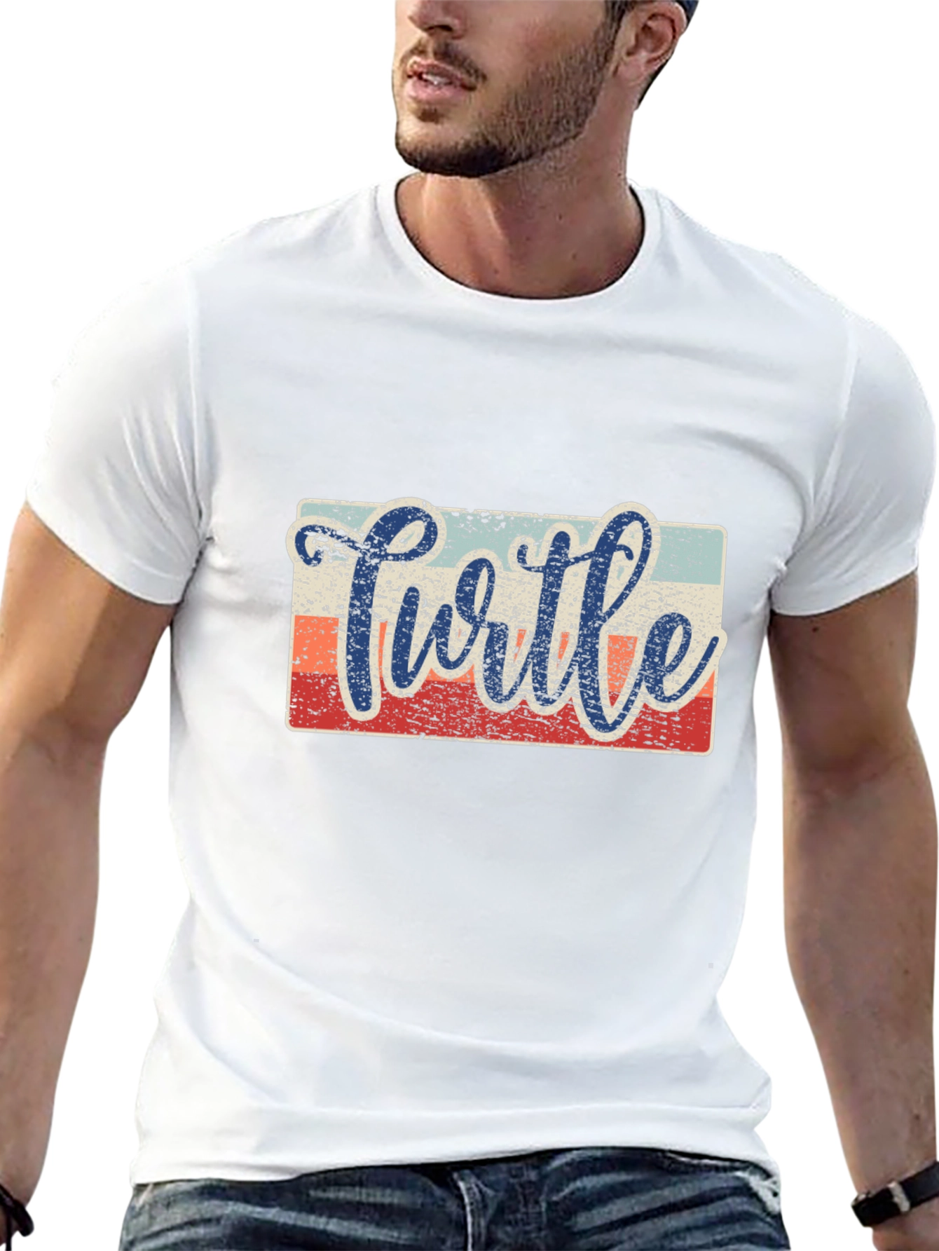 Turtle Retro Graphic T-Shirt