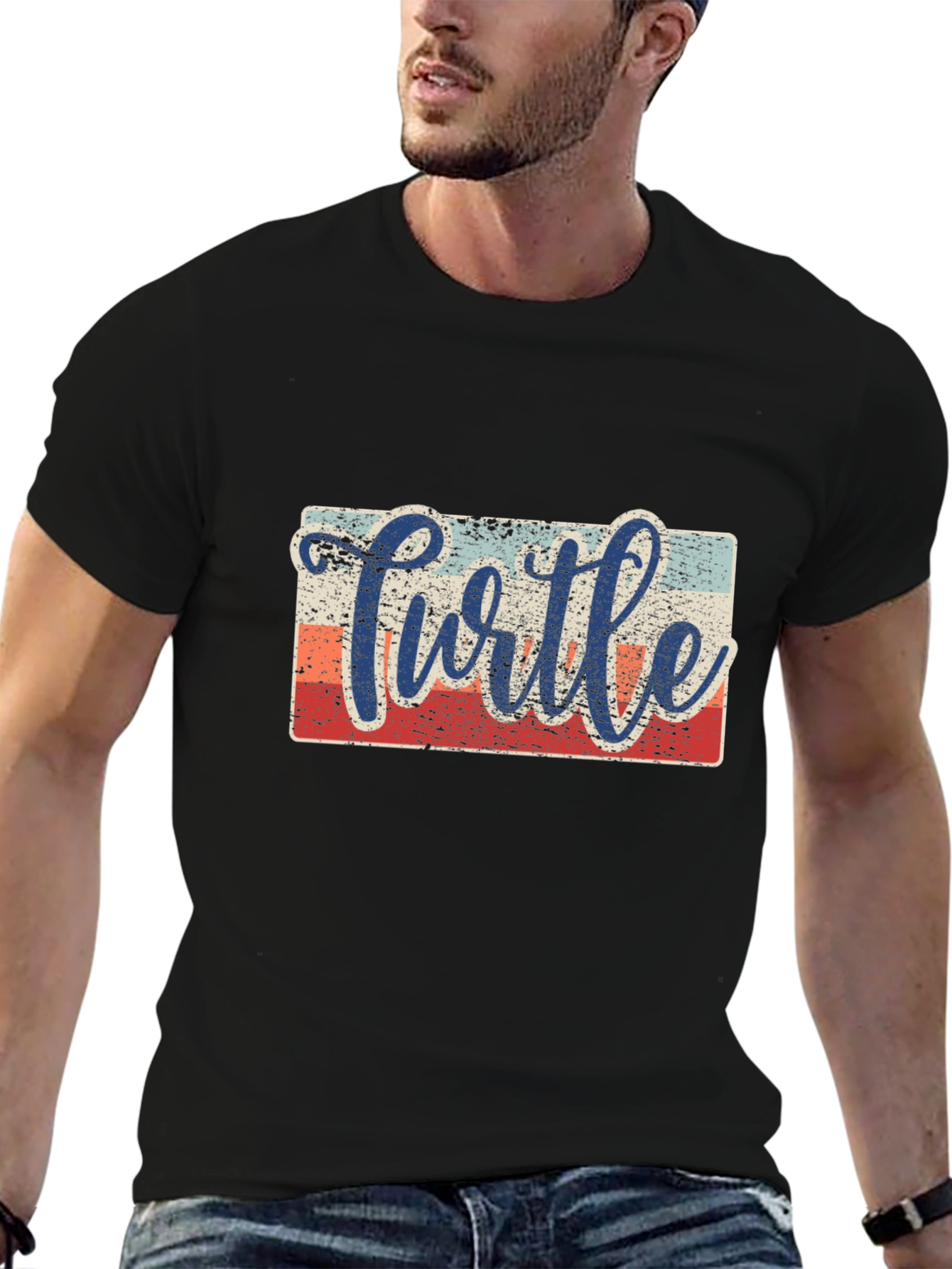 Turtle Retro Graphic T-Shirt