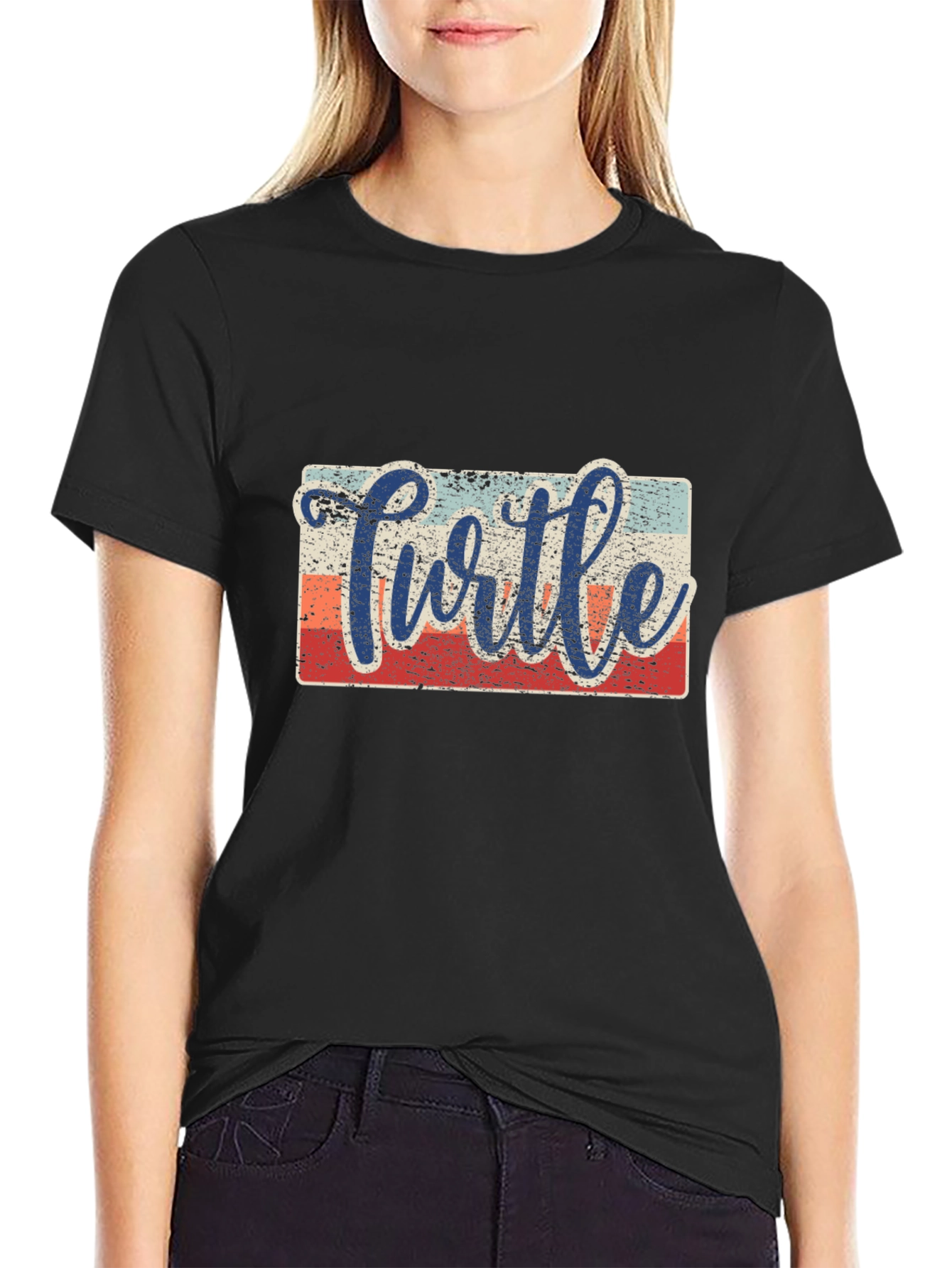 Turtle Retro Graphic T-Shirt