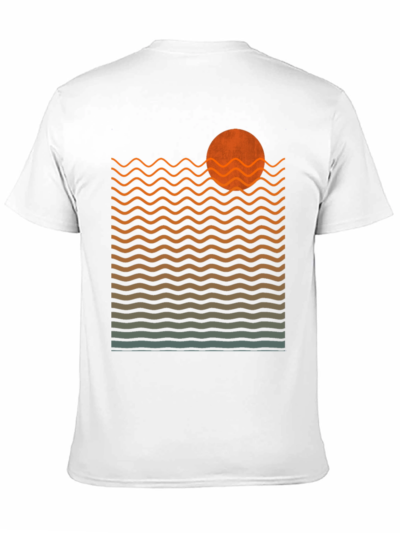 Sunset Waves Graphic Tee - Retro Style Comfort