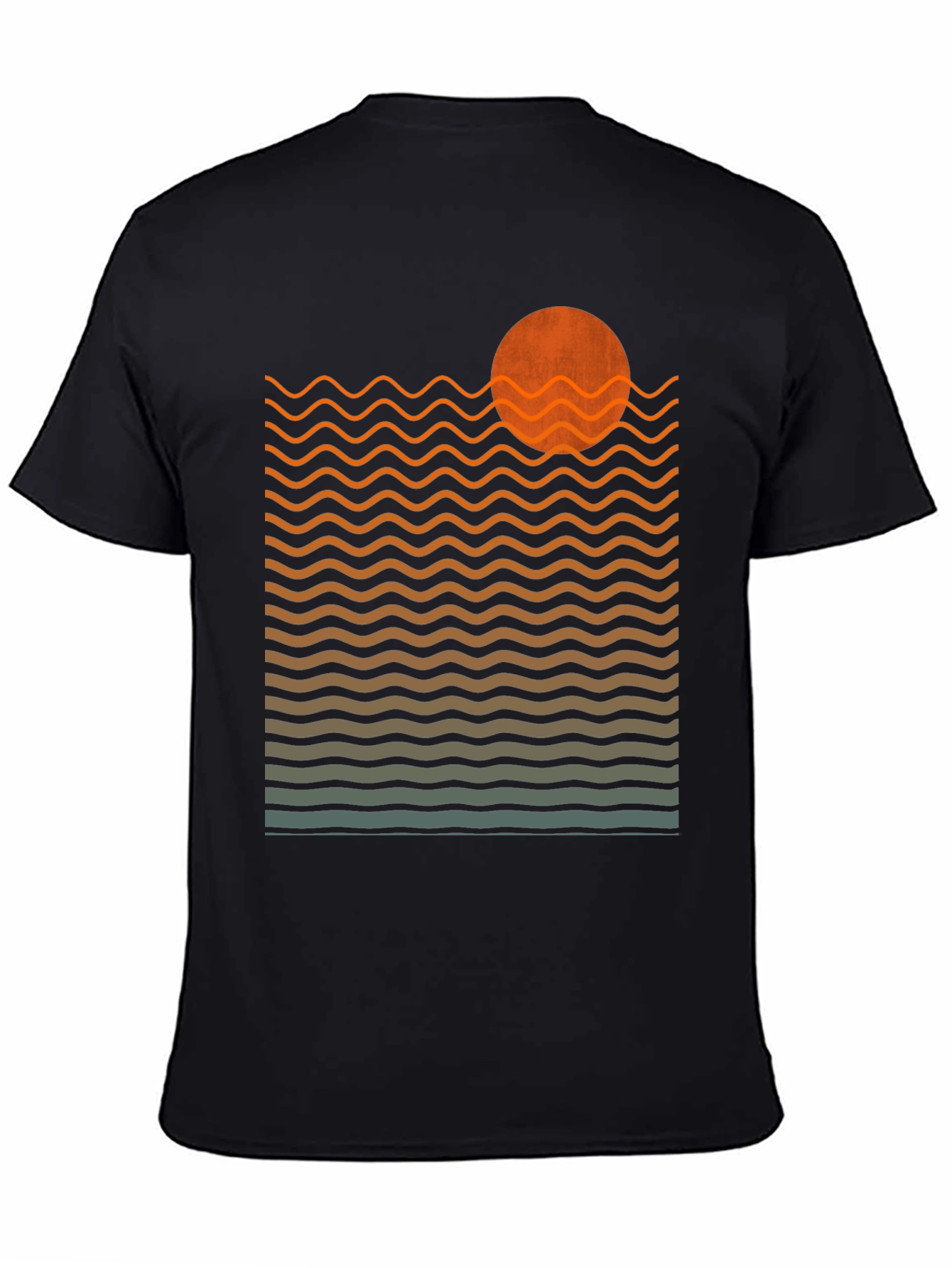 Sunset Waves Graphic Tee - Retro Style Comfort