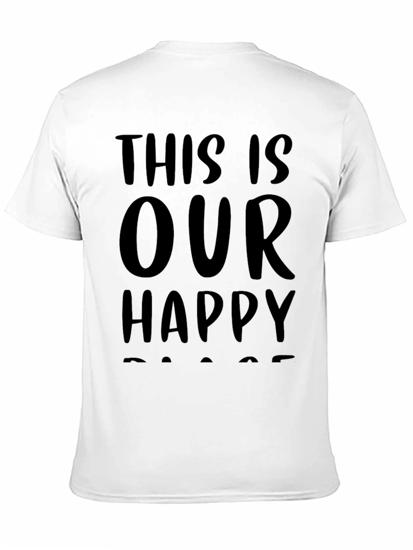 This Is Our Happy Place Graphic Tee - Black